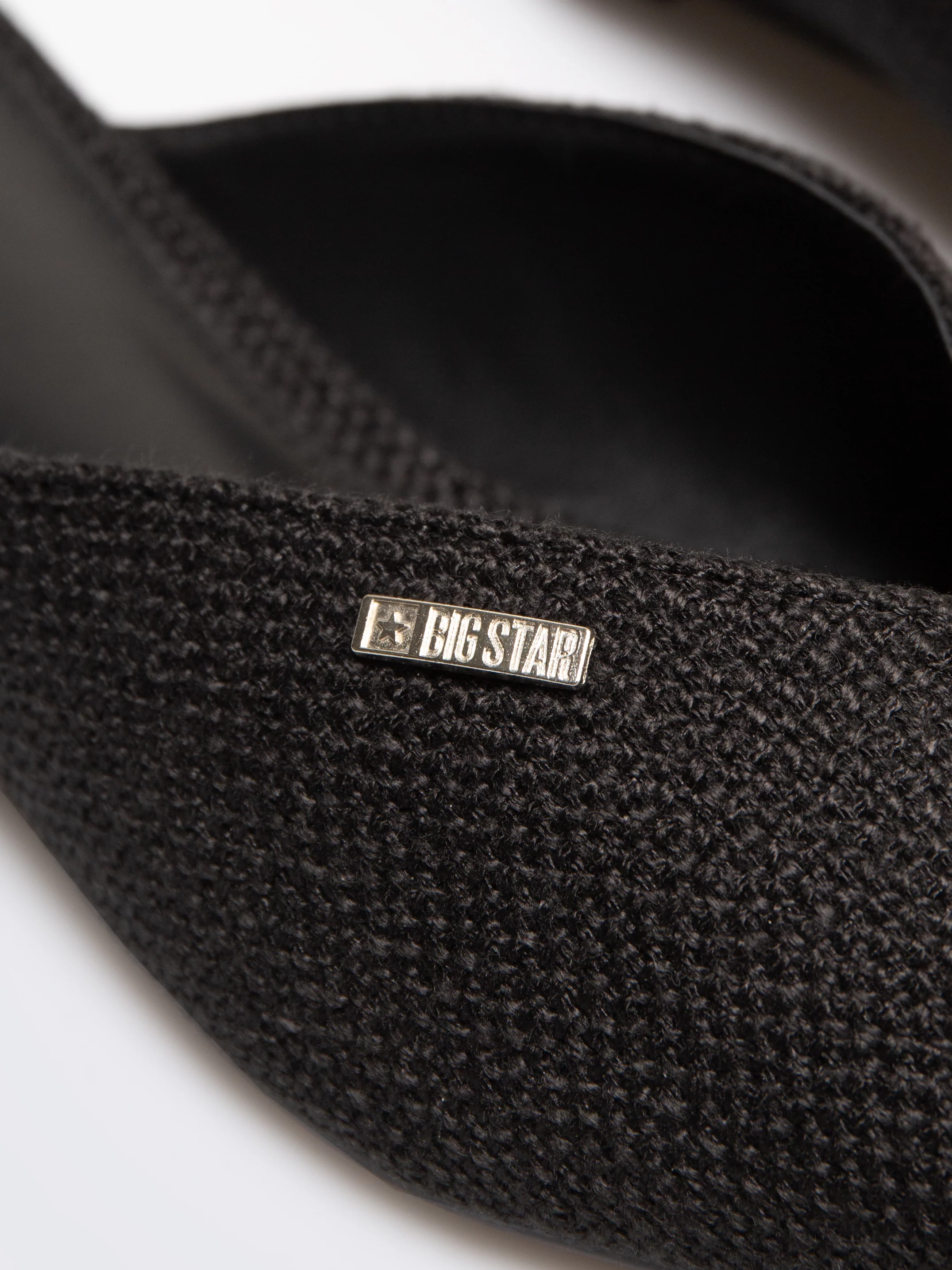 Klapki damskie eleganckie czarne RR274210 906