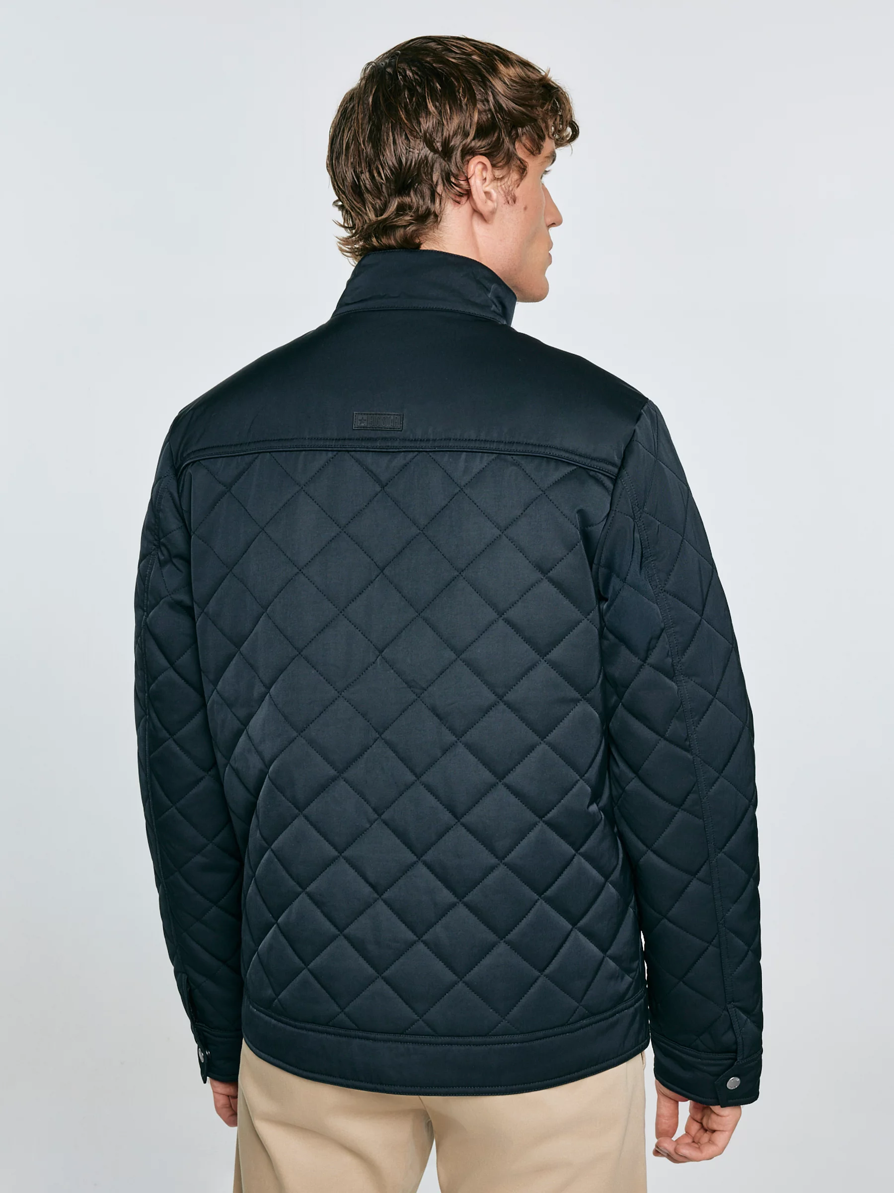 Kurtka męska ze stójką pikowana czarna Edmont 906