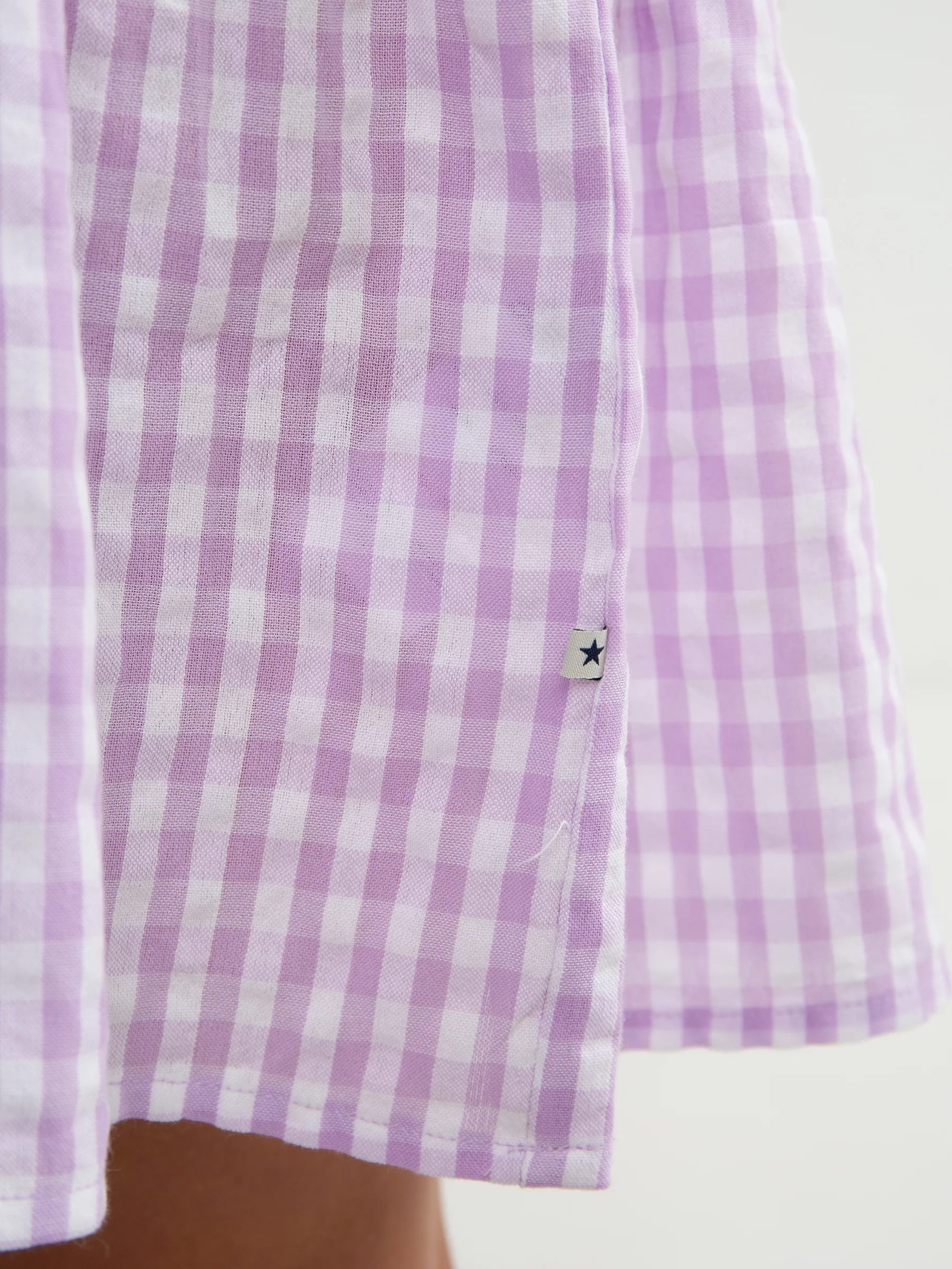 Sukienka dziewczęca w kratkę fioletowa Amelia 500