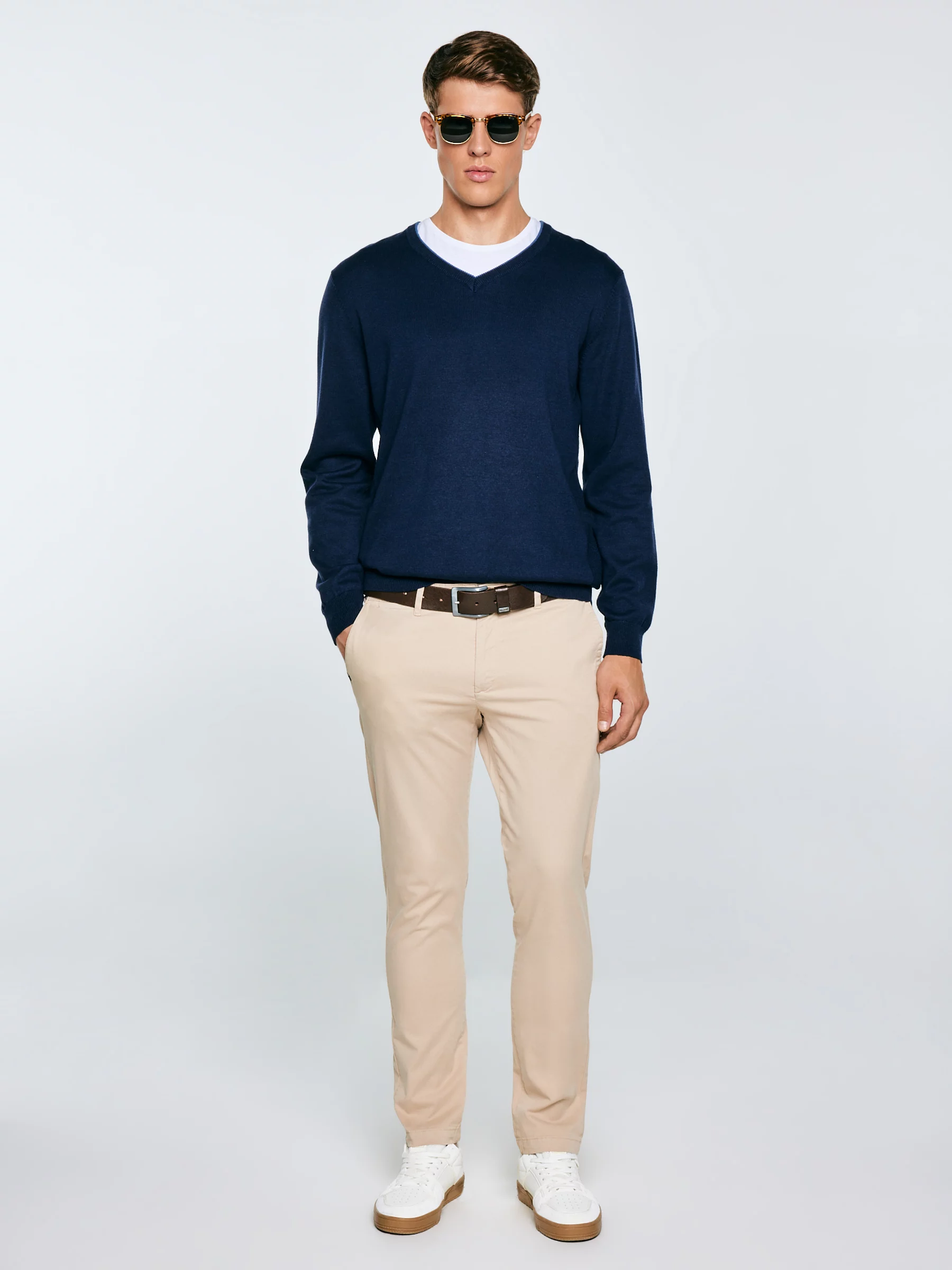 Sweter męski granatowy Vason 403