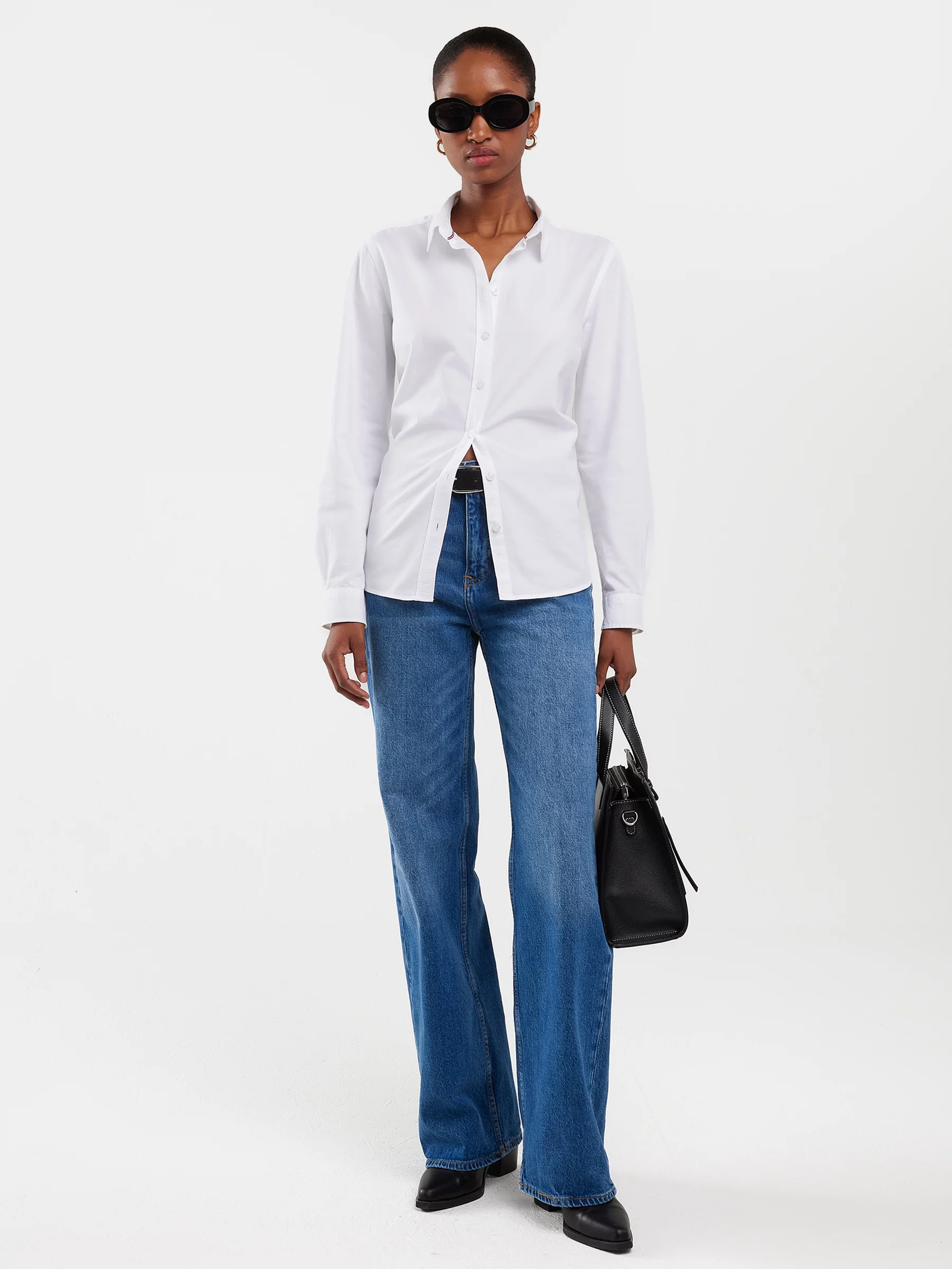 Koszula damska klasyczna biała Hansai 101