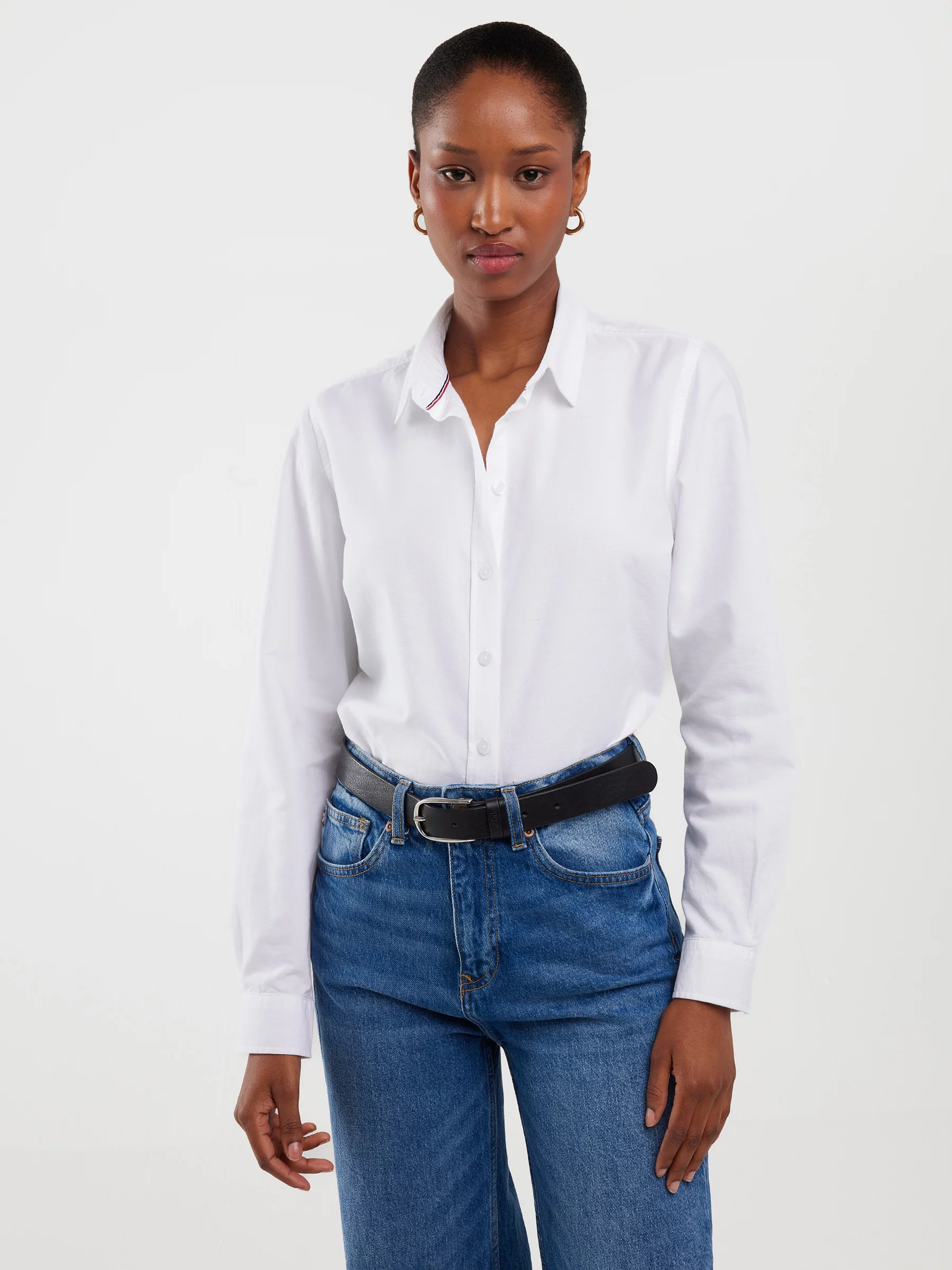 Koszula damska klasyczna biała Hansai 101