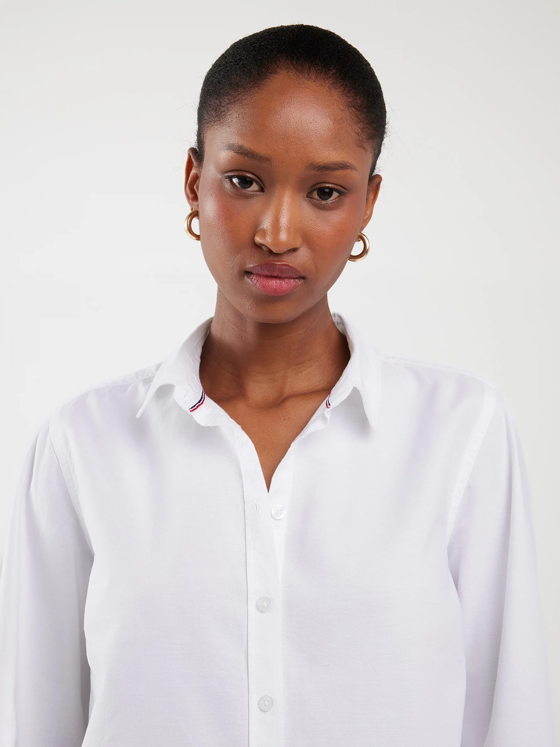 Koszula damska klasyczna biała Hansai 101