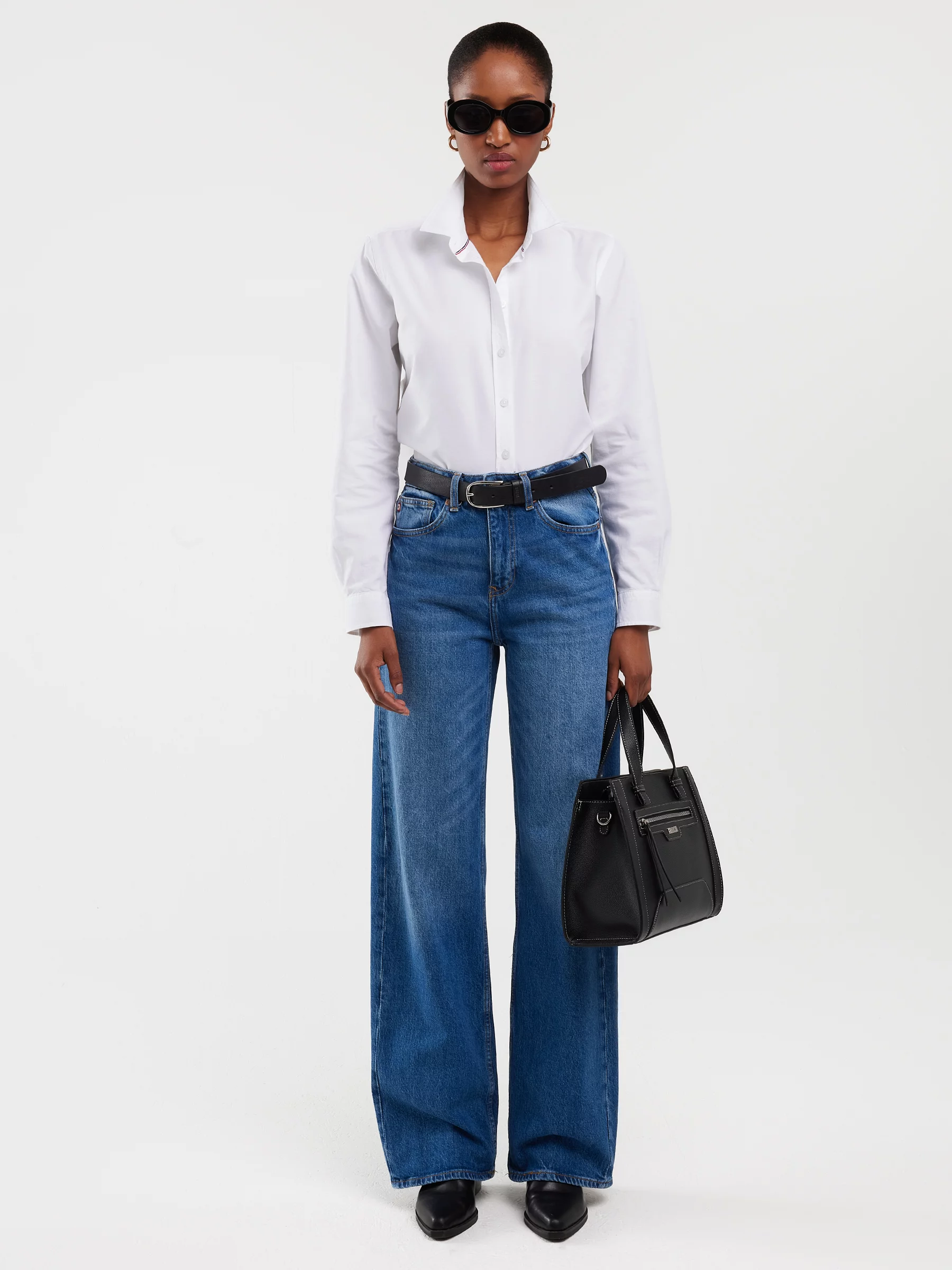 Koszula damska klasyczna biała Hansai 101