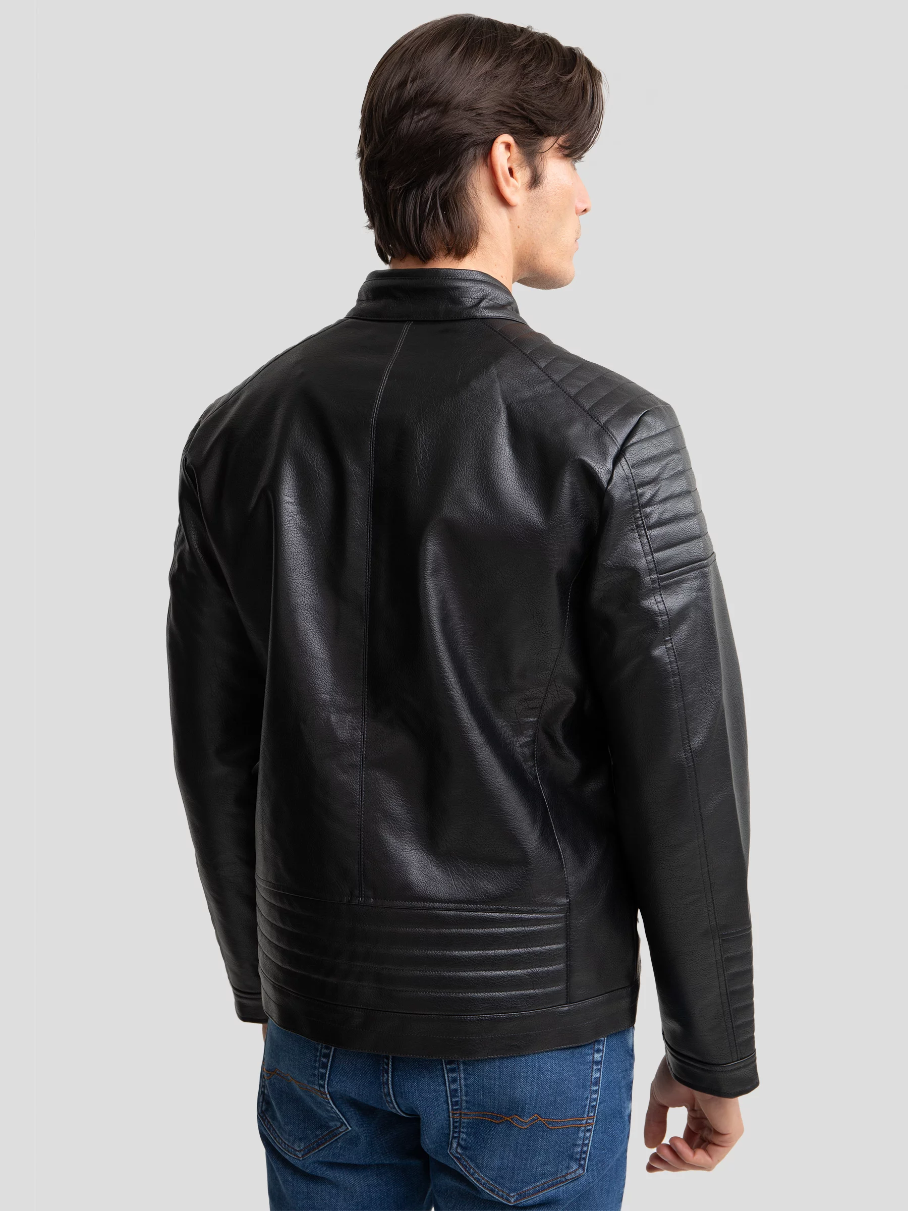 Kurtka męska biker czarna Dall 906