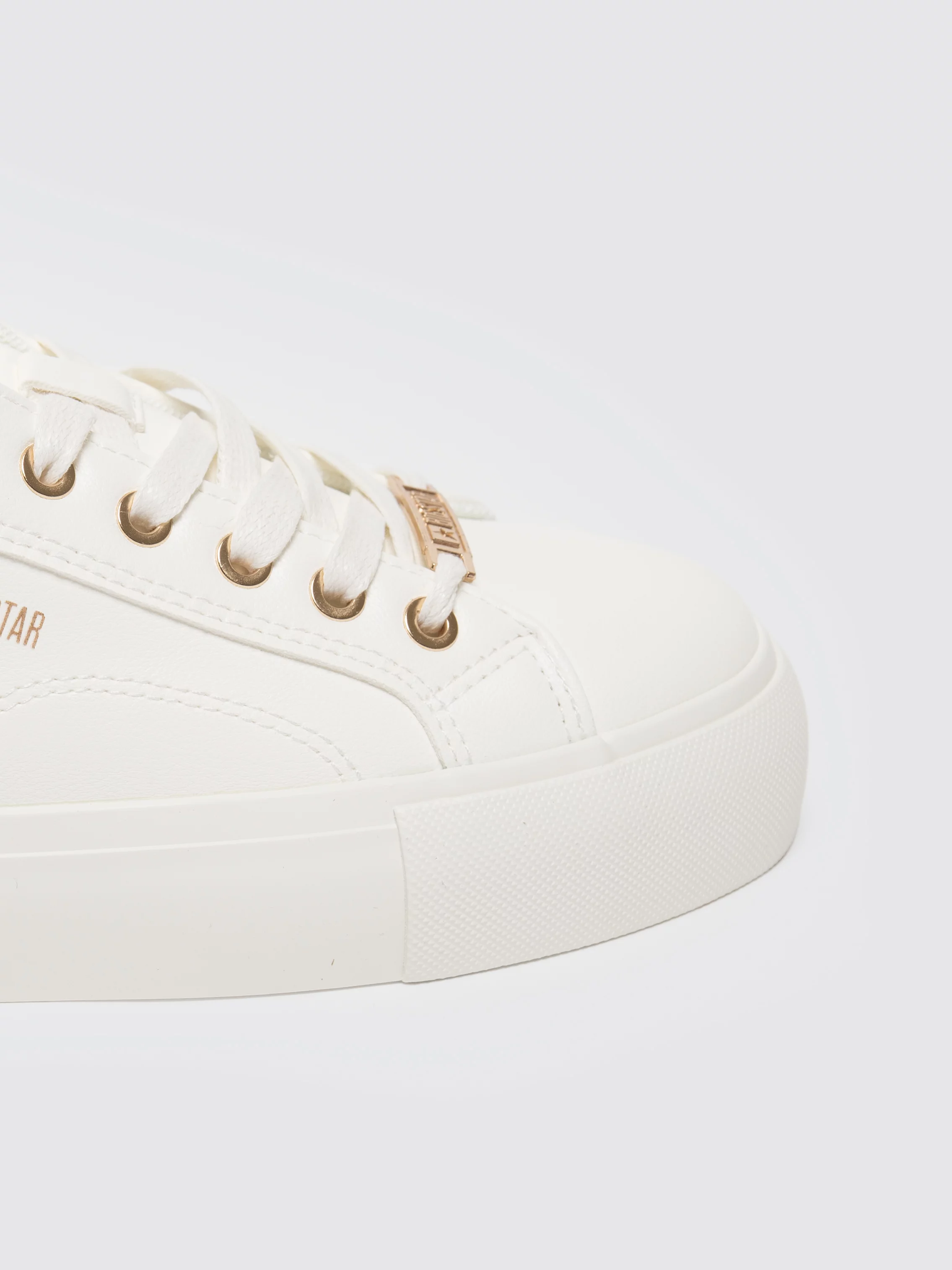 Sneakersy damskie ze skóry ekologicznej białe NN274A851 101