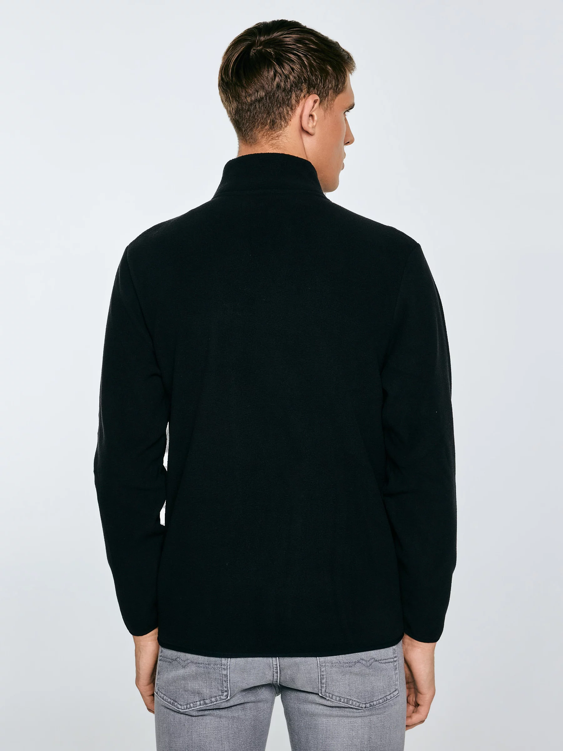 Bluza męska polarowa rozpinana czarna Malkom 906