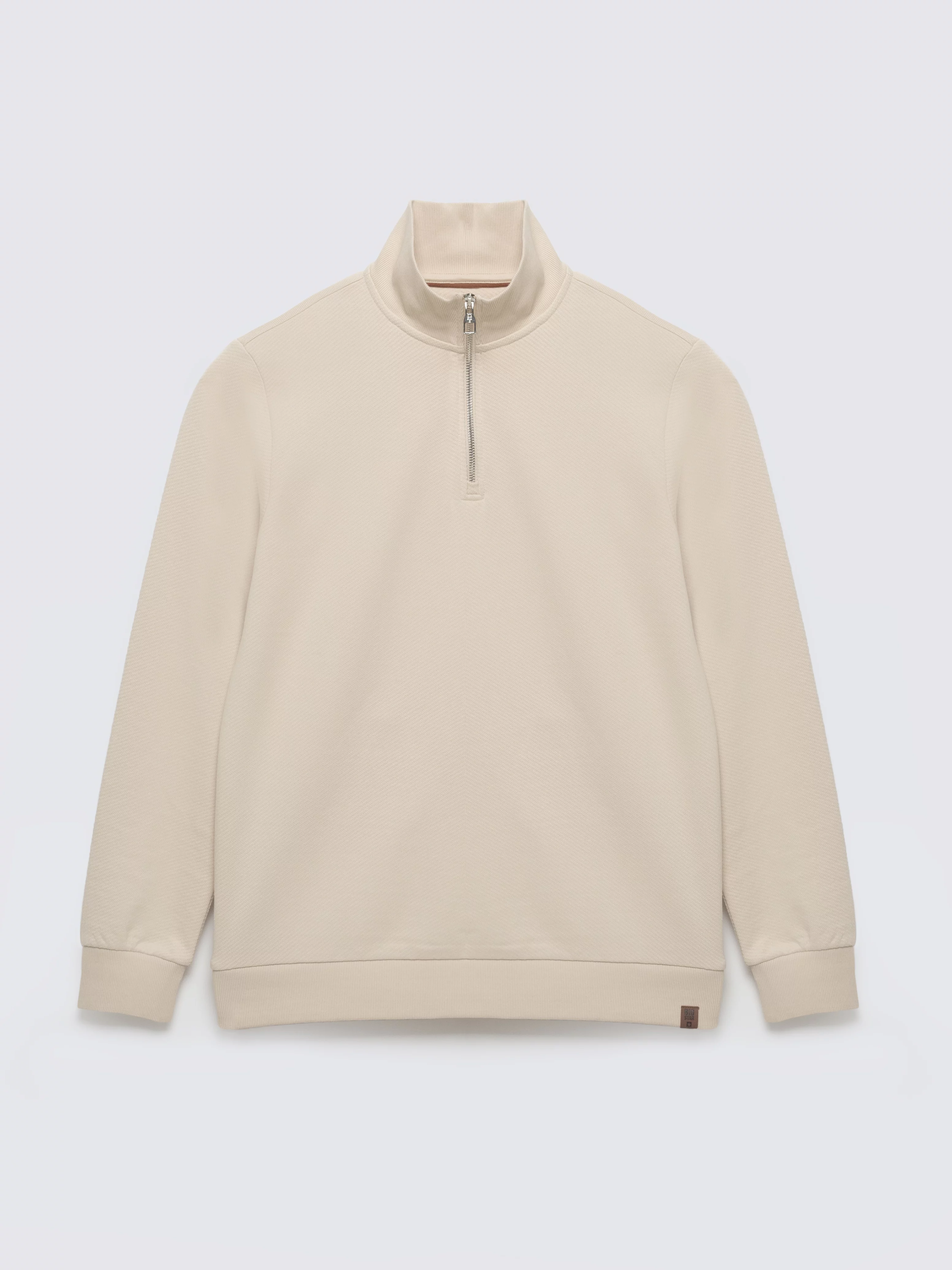 Bluza męska ze stójką kremowa Salih 103