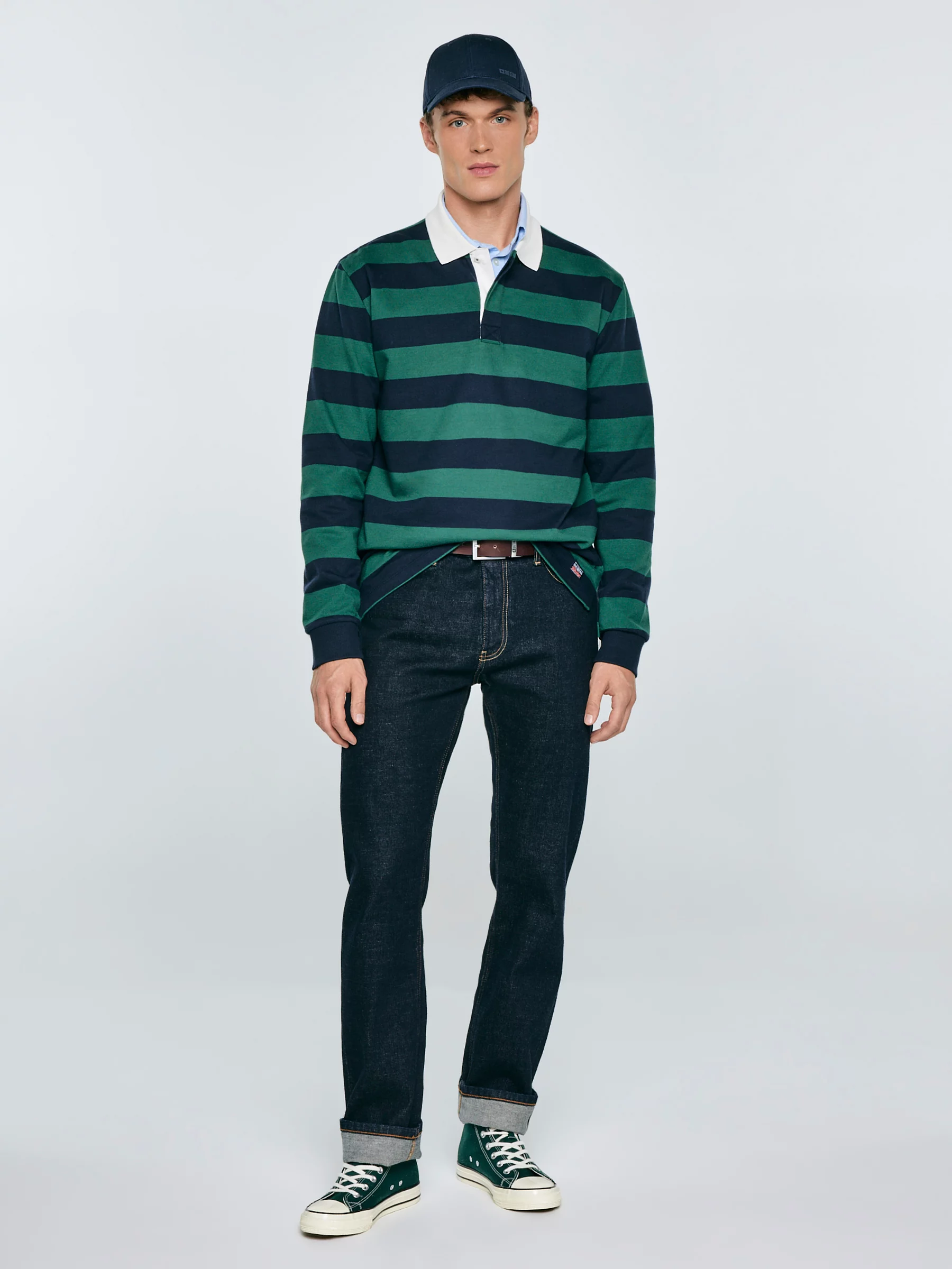 Trampki męskie wysokie zielone SS174291 304