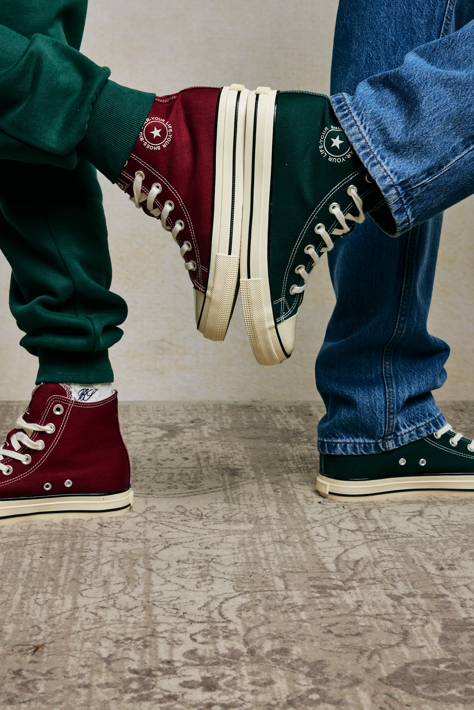 Trampki męskie wysokie zielone SS174291 304