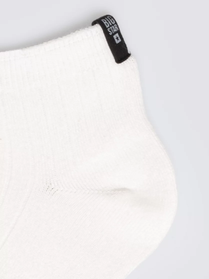 Stopki męskie z dwoma paskami białe Tagaros 100