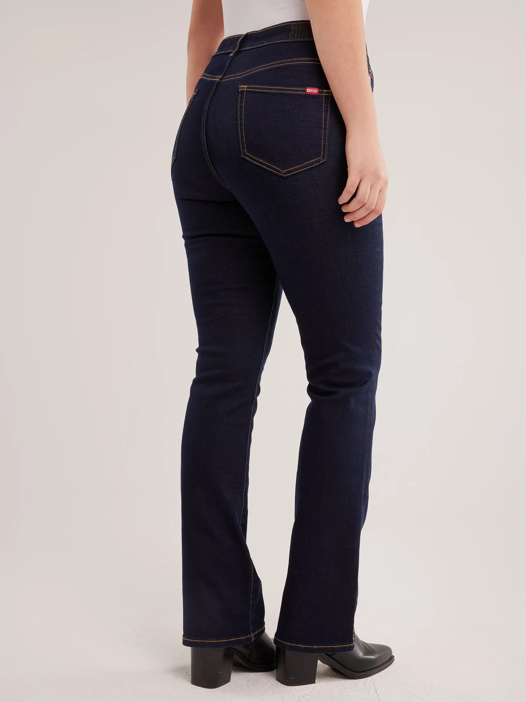 Jeansy damskie granatowe Adela Bootcut 505