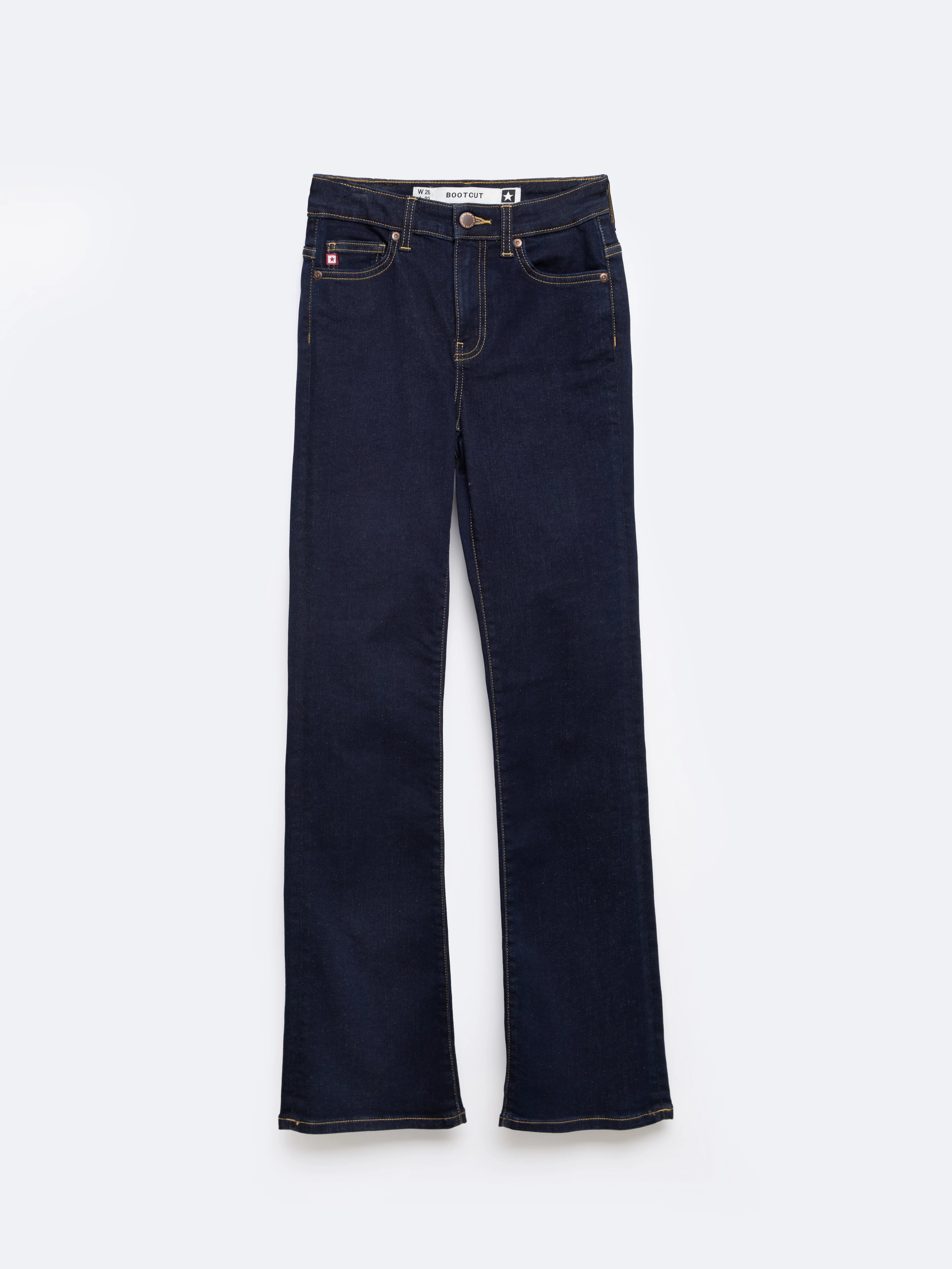 Jeansy damskie granatowe Adela Bootcut 505