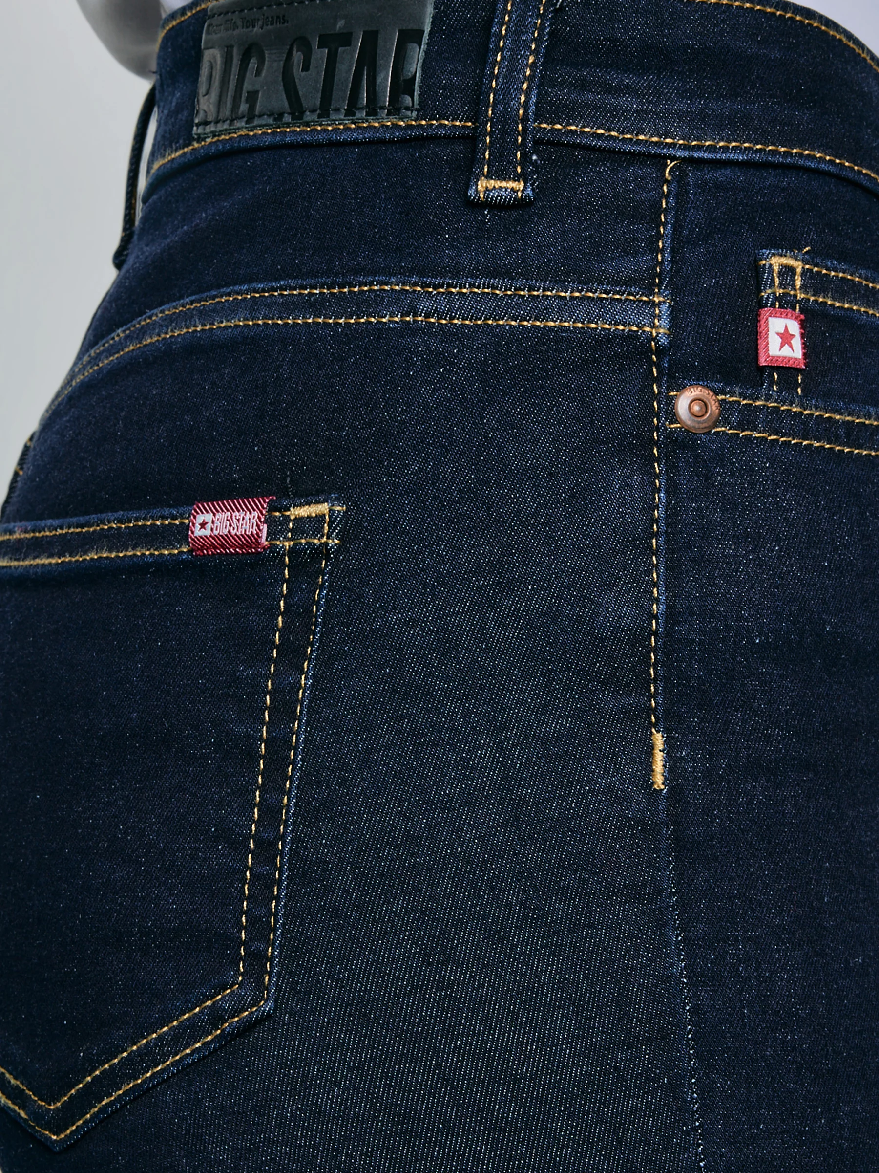 Jeansy damskie granatowe Adela Bootcut 505