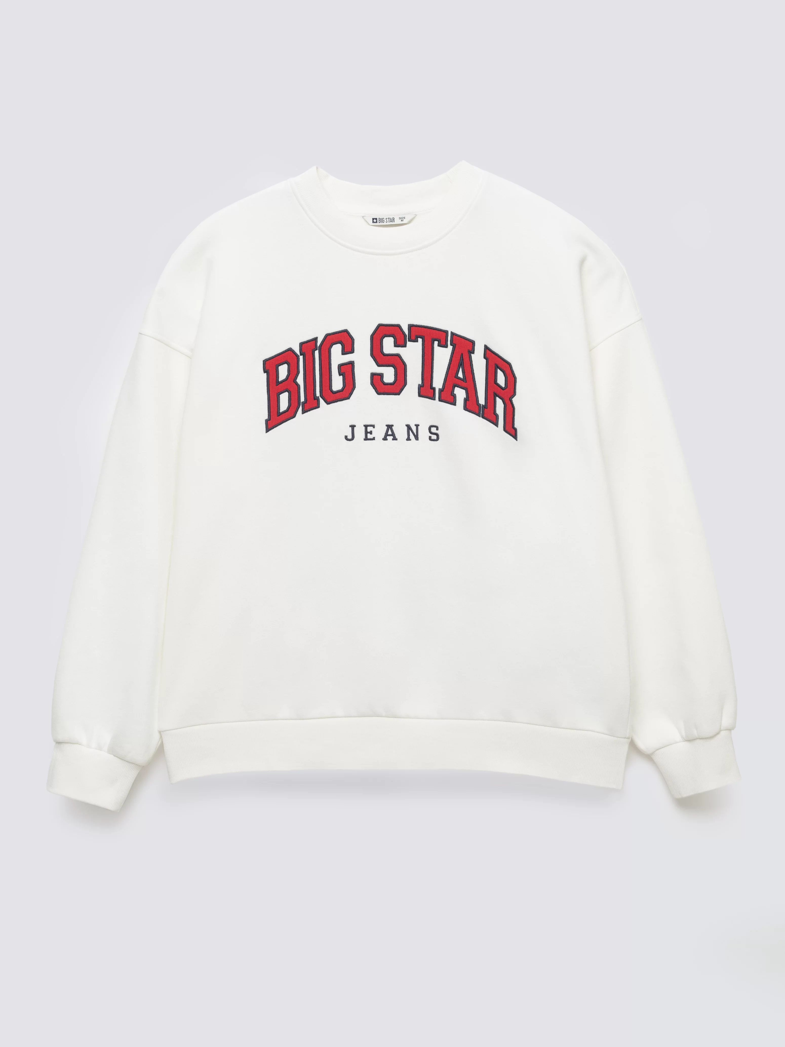 Bluza damska z logo BIG STAR biała Rubena 100