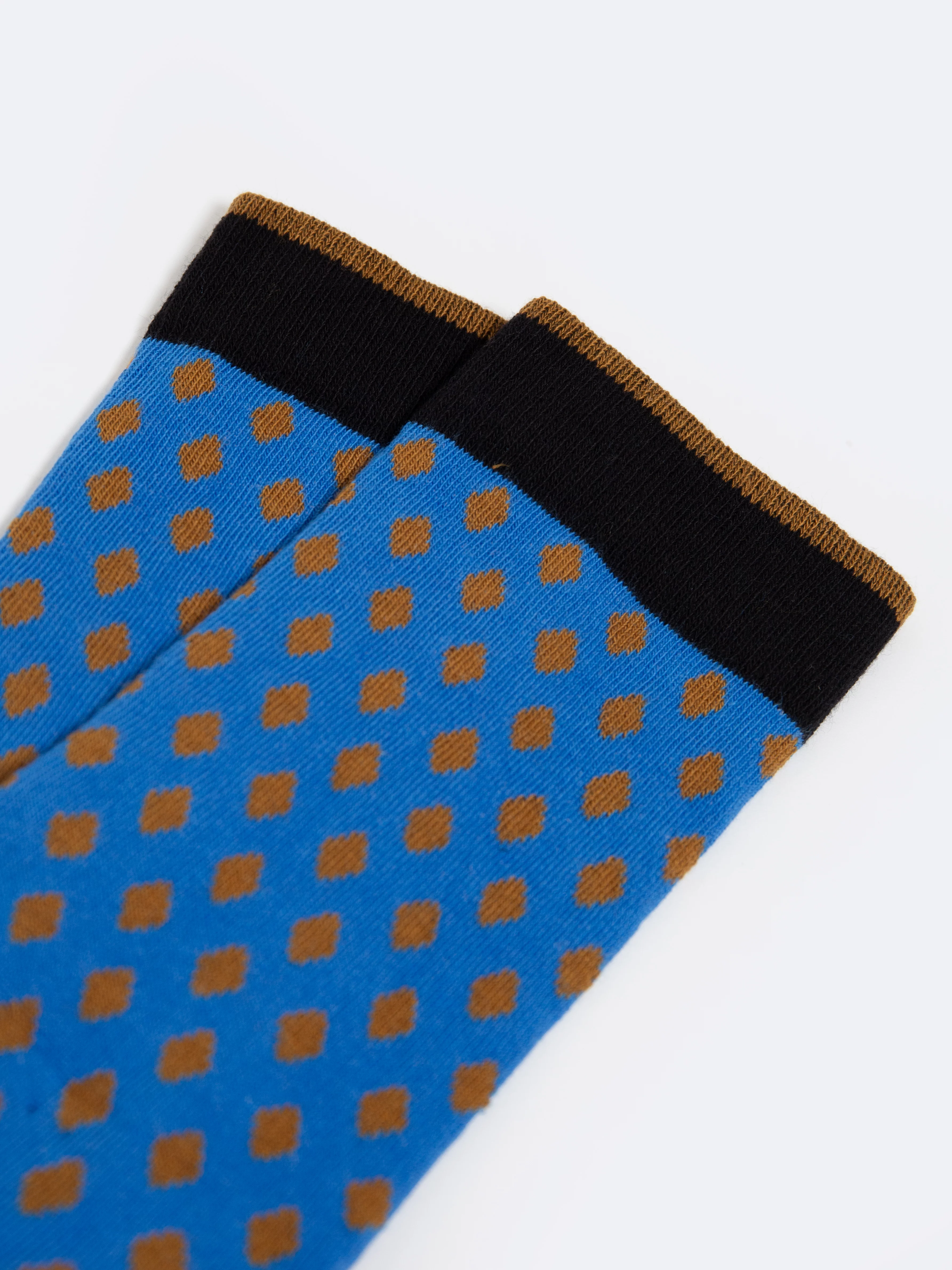 Skarpety męskie bawełniane w romby niebieskie Ziggi 401