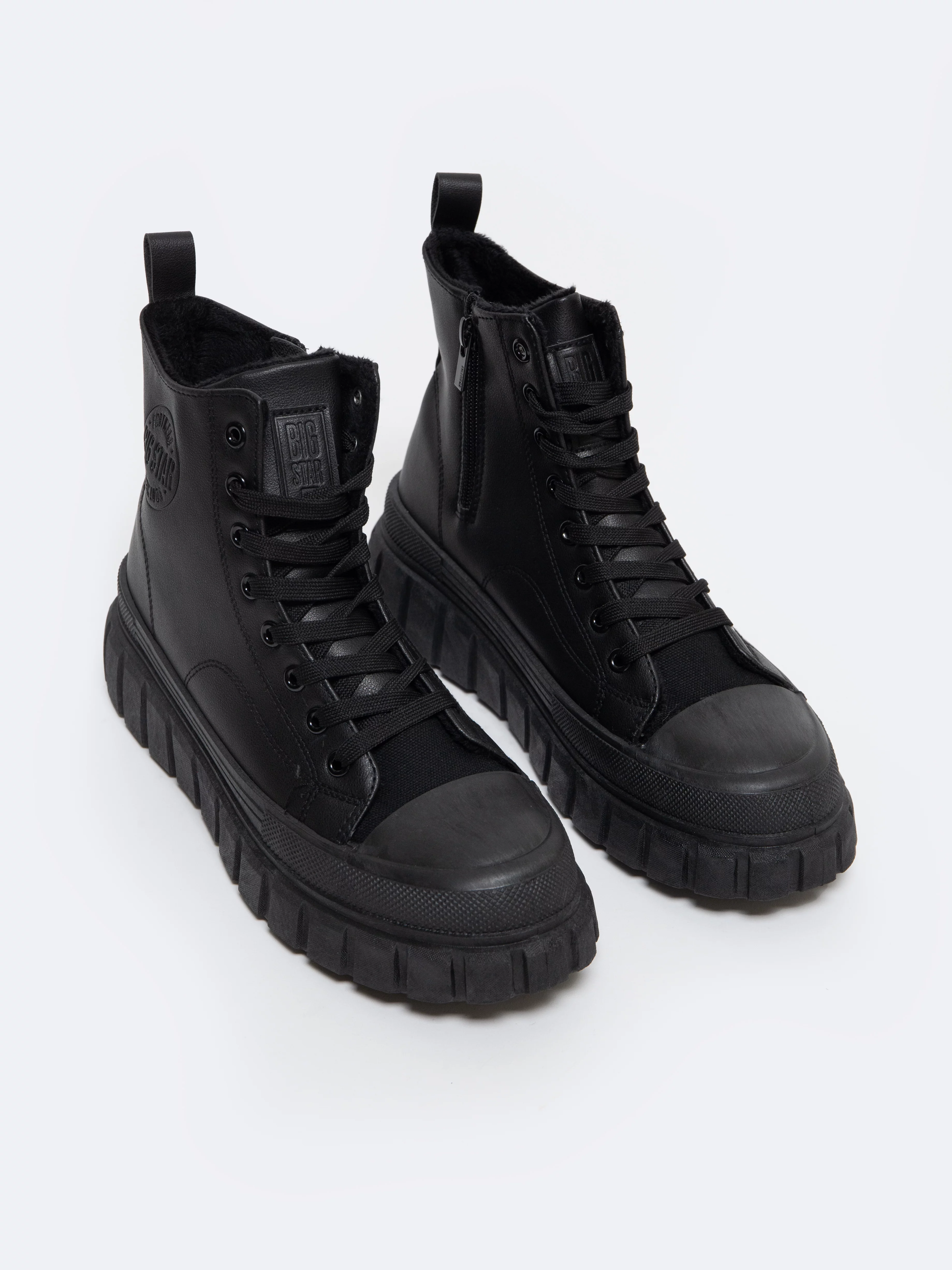 Trampki damskie wysokie czarne MM274625 906