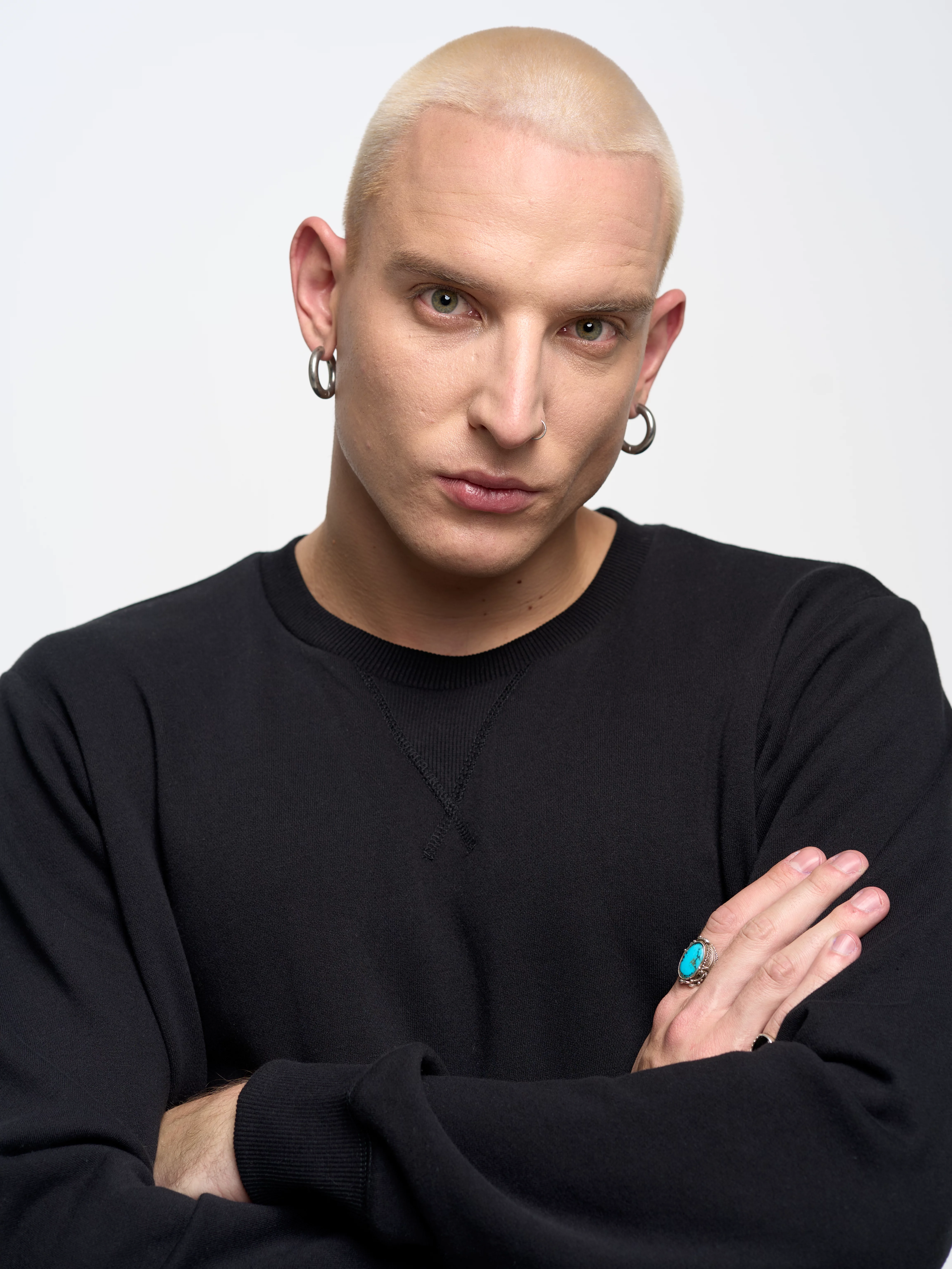 Bluza męska czarna Marltones 906