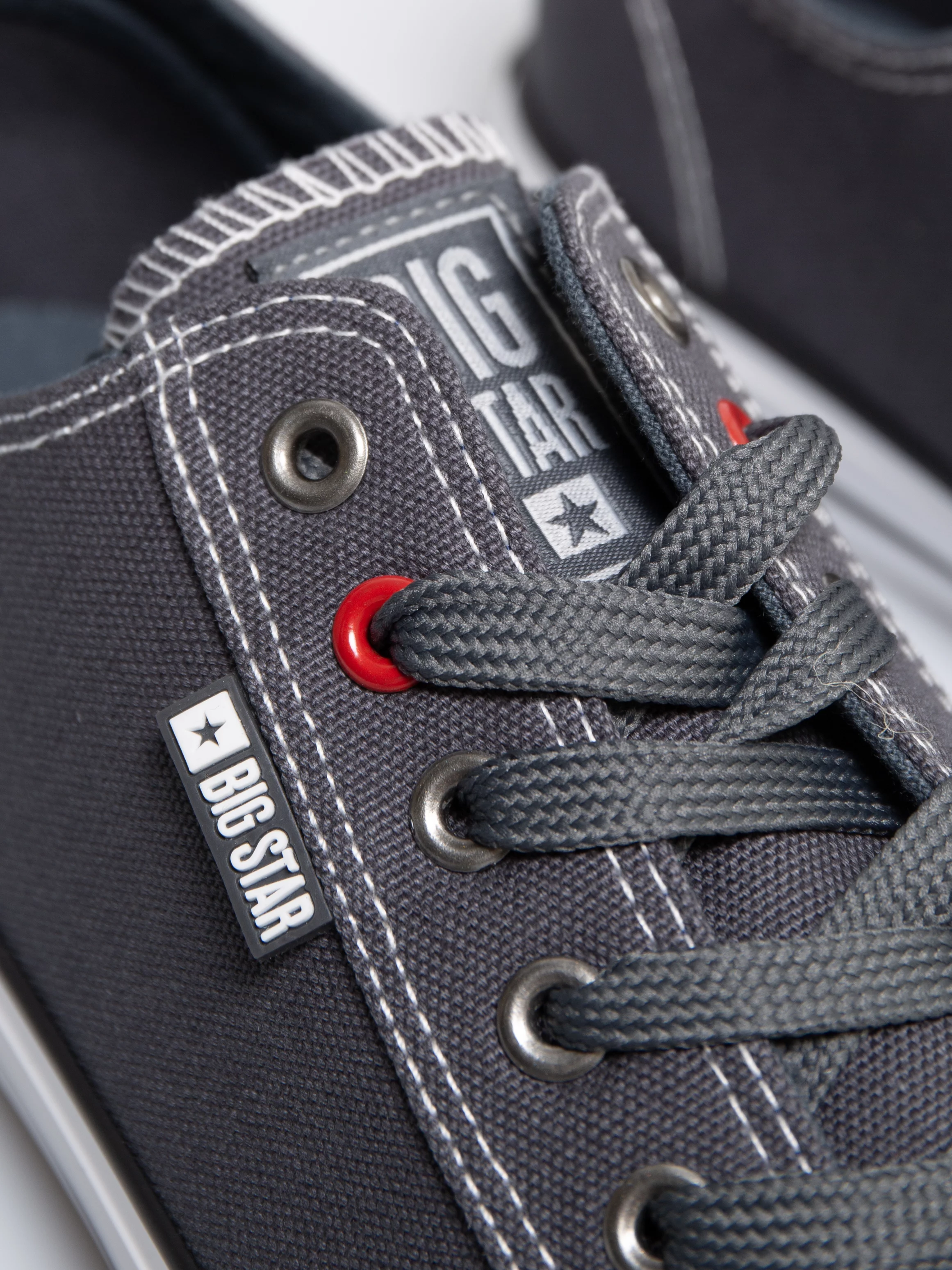 Trampki męskie niskie ciemnoszare RR174307 903