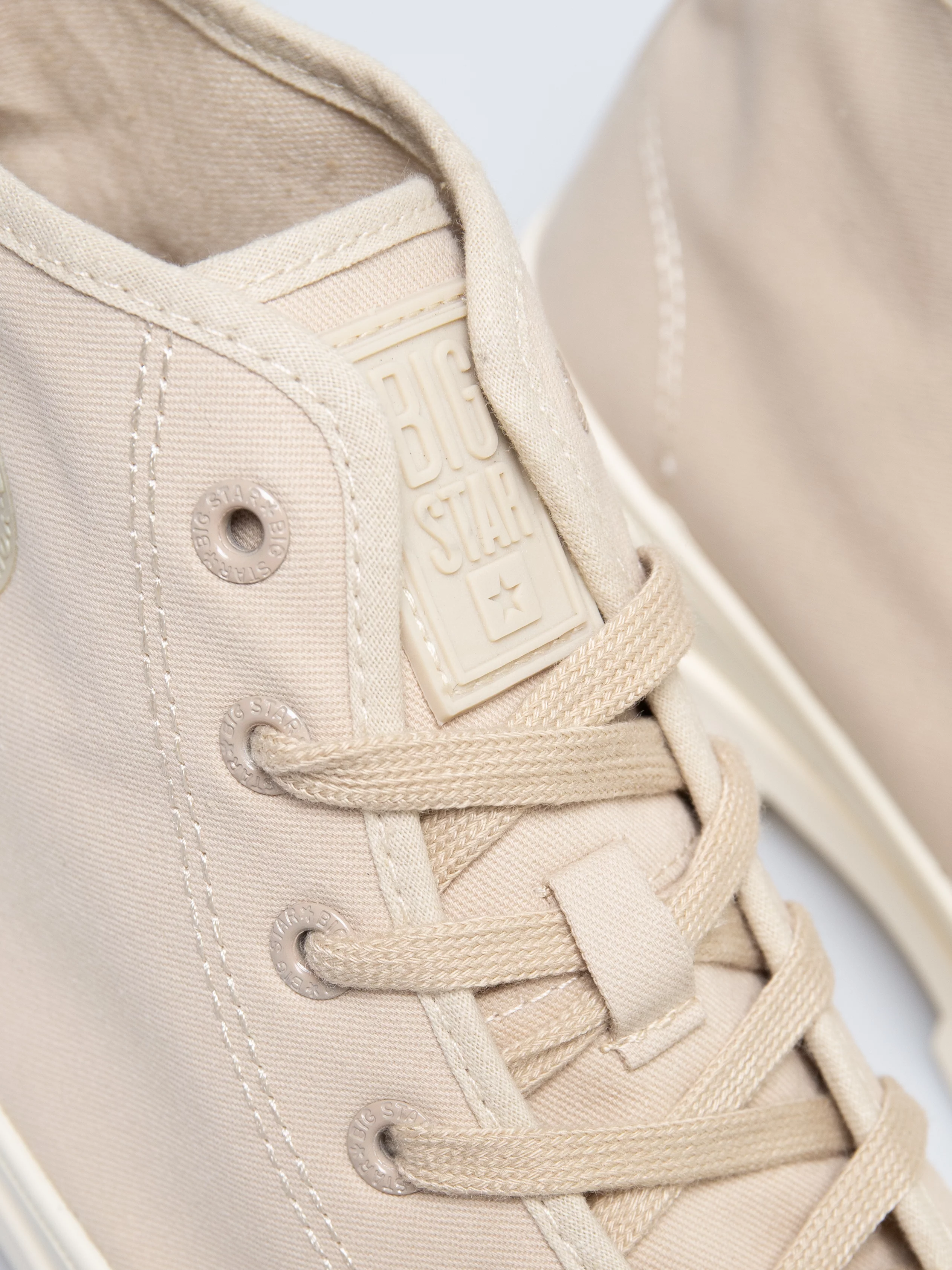 Trampki damskie wysokie beżowe OO274006 801