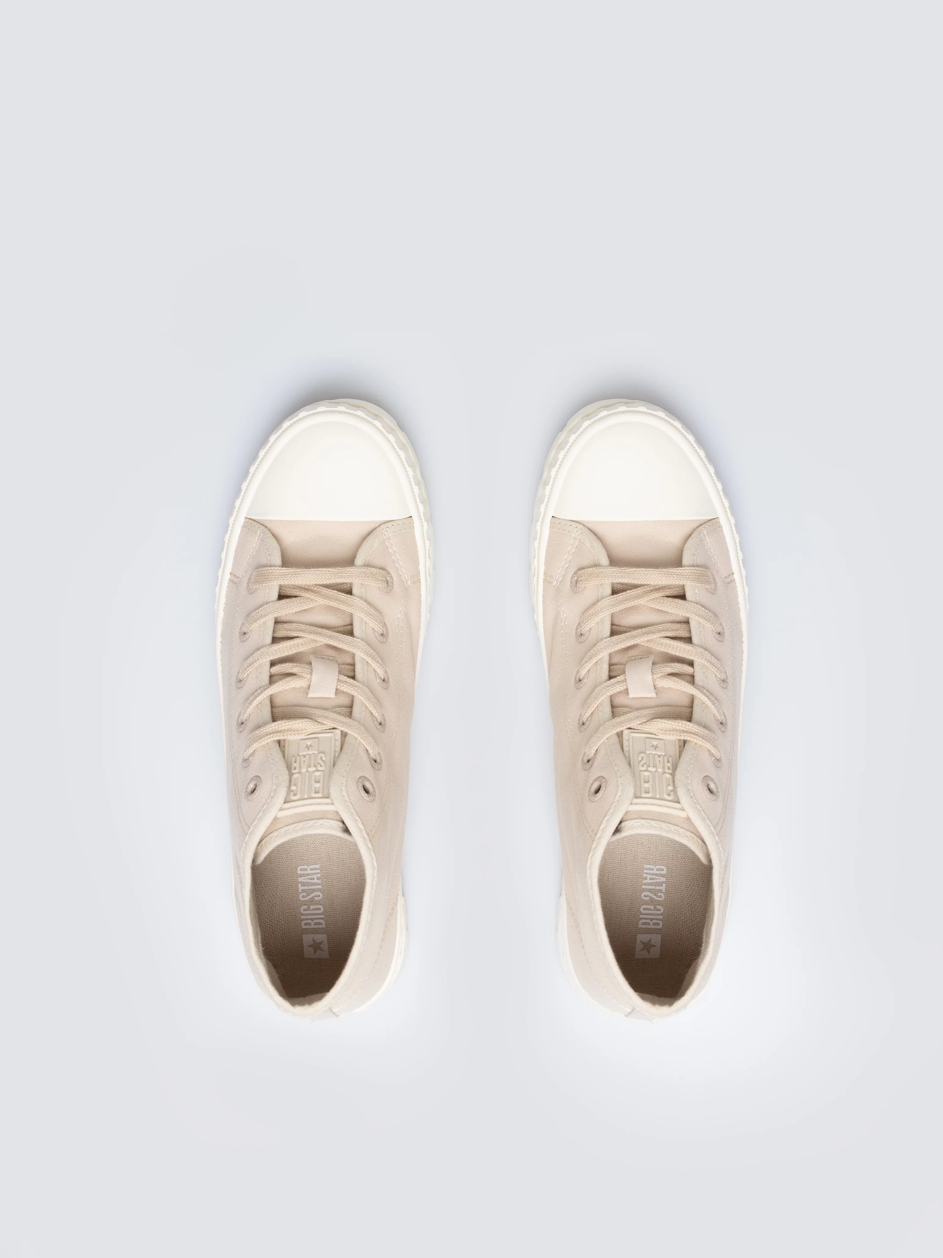 Trampki damskie wysokie beżowe OO274006 801