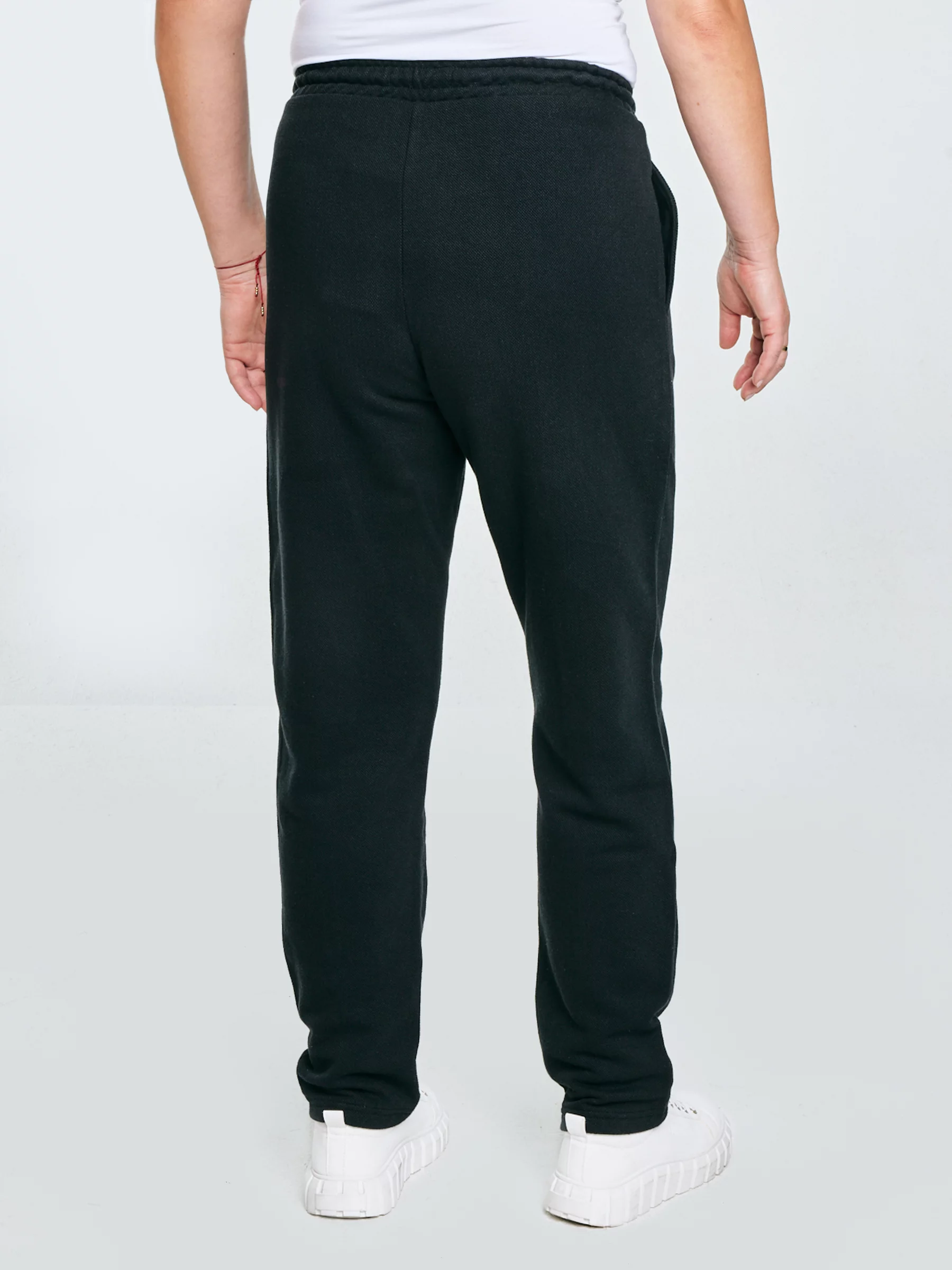 Spodnie damskie dresowe z przeszyciem czarne Pixelinap 906