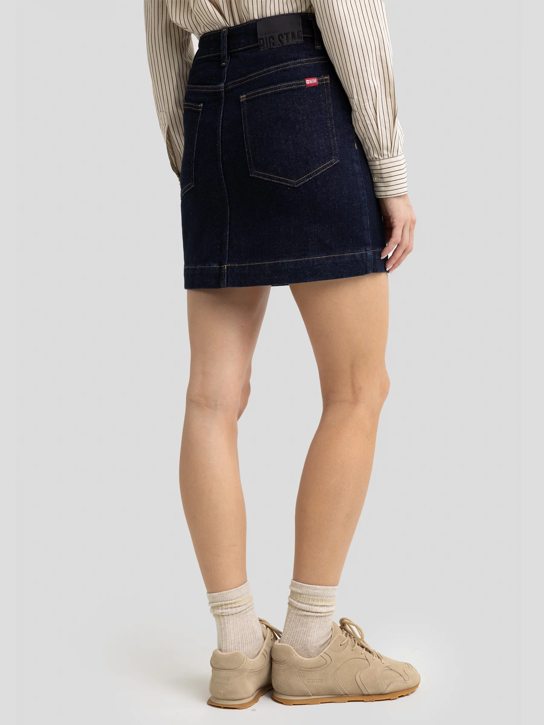 Spódnica damska jeansowa mini granatowa Margaret 657