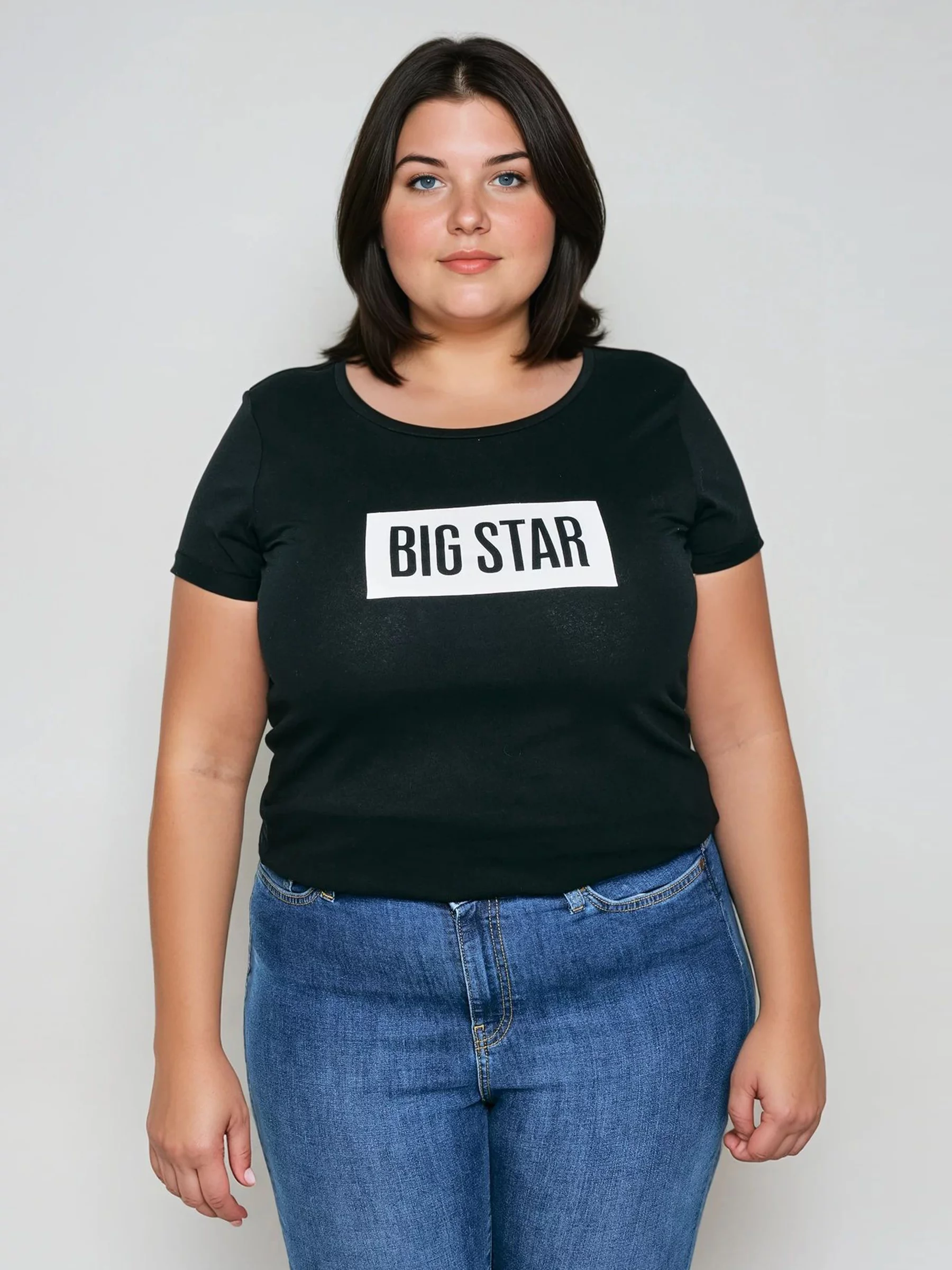 Koszulka damska z nadrukiem czarna Oneidasa 906