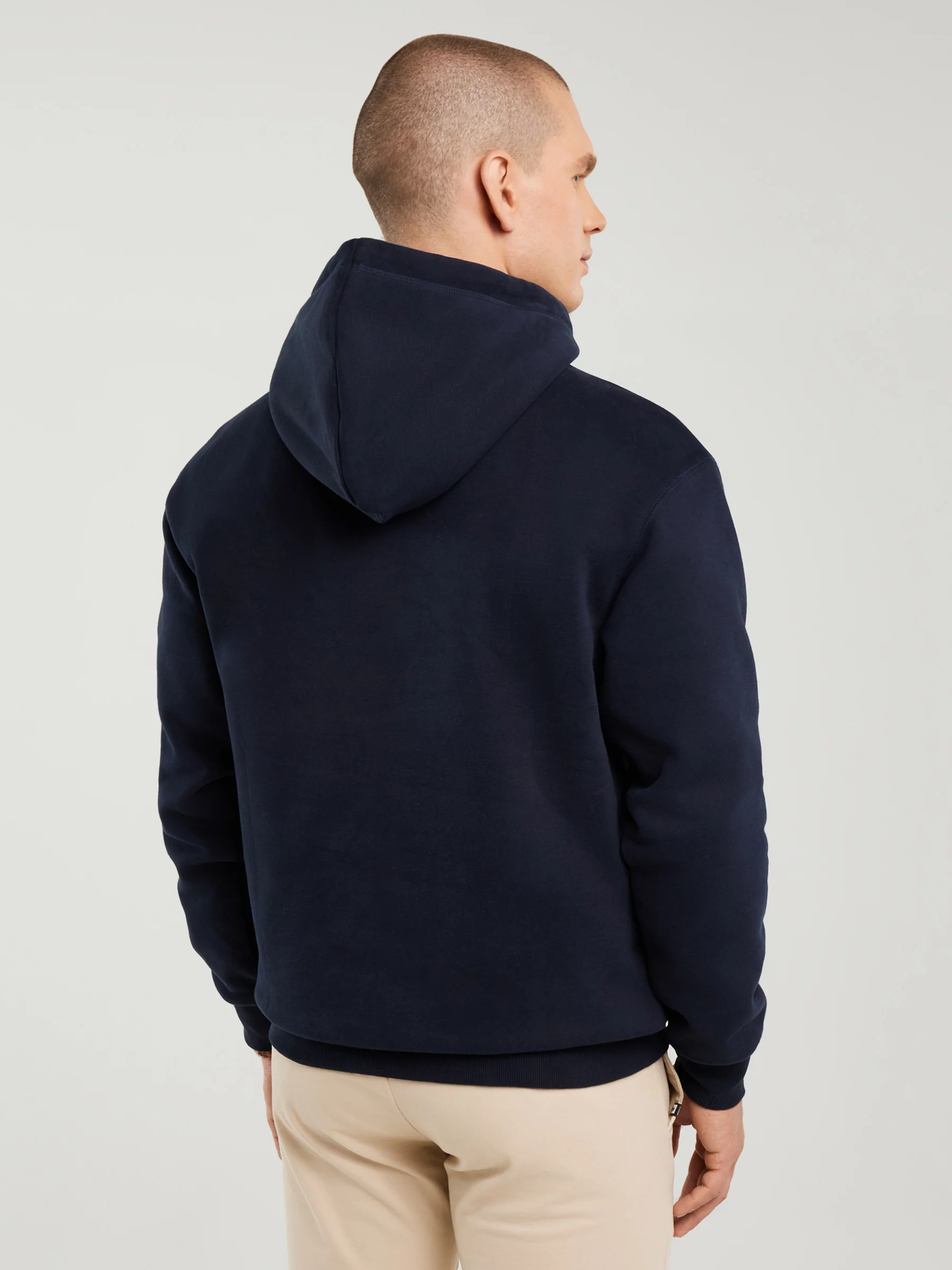 Bluza męska z kapturem z logo BIG STAR granatowa Ashlyno 403