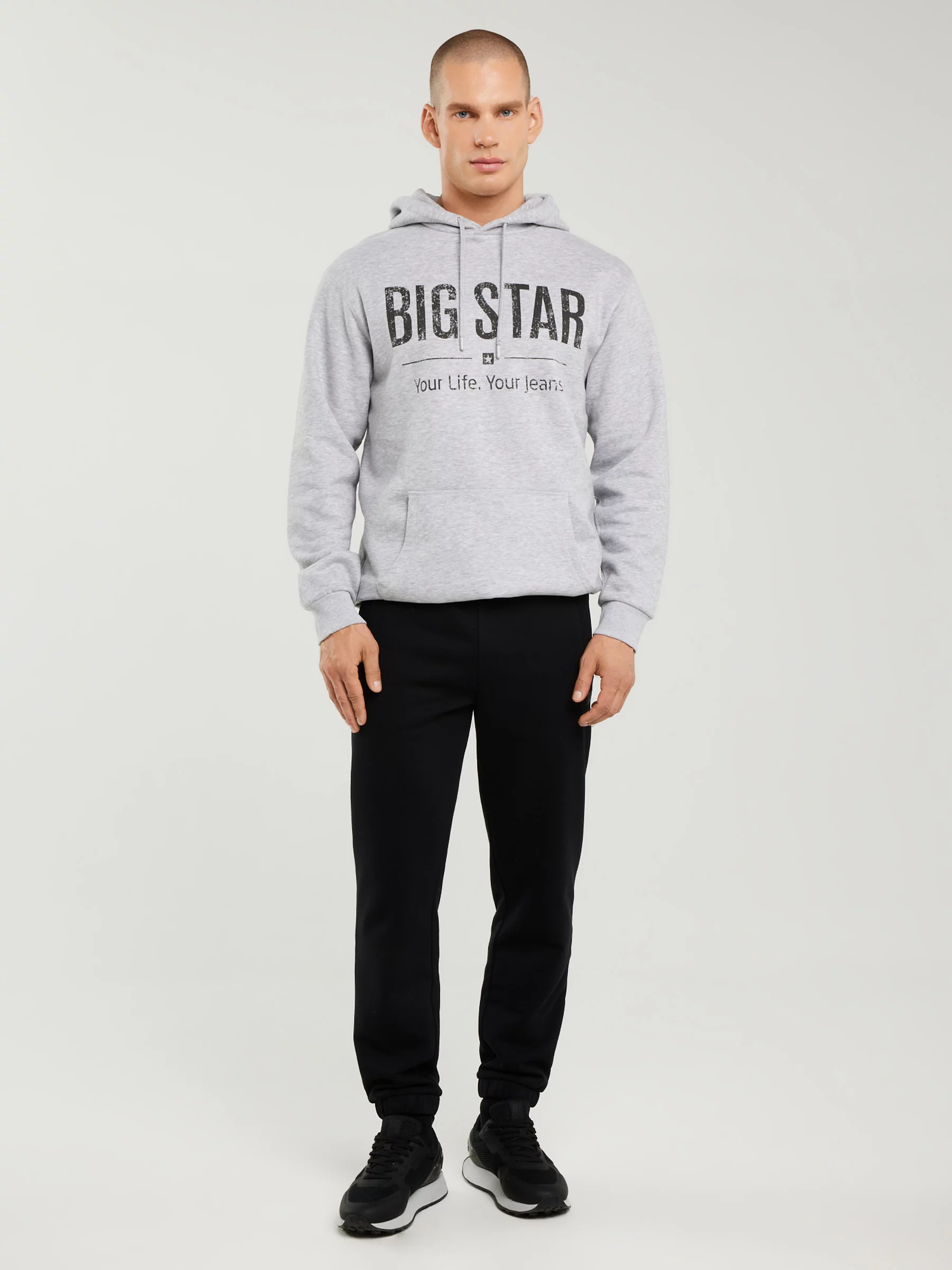 Spodnie męskie dresowe czarne Brutus 906