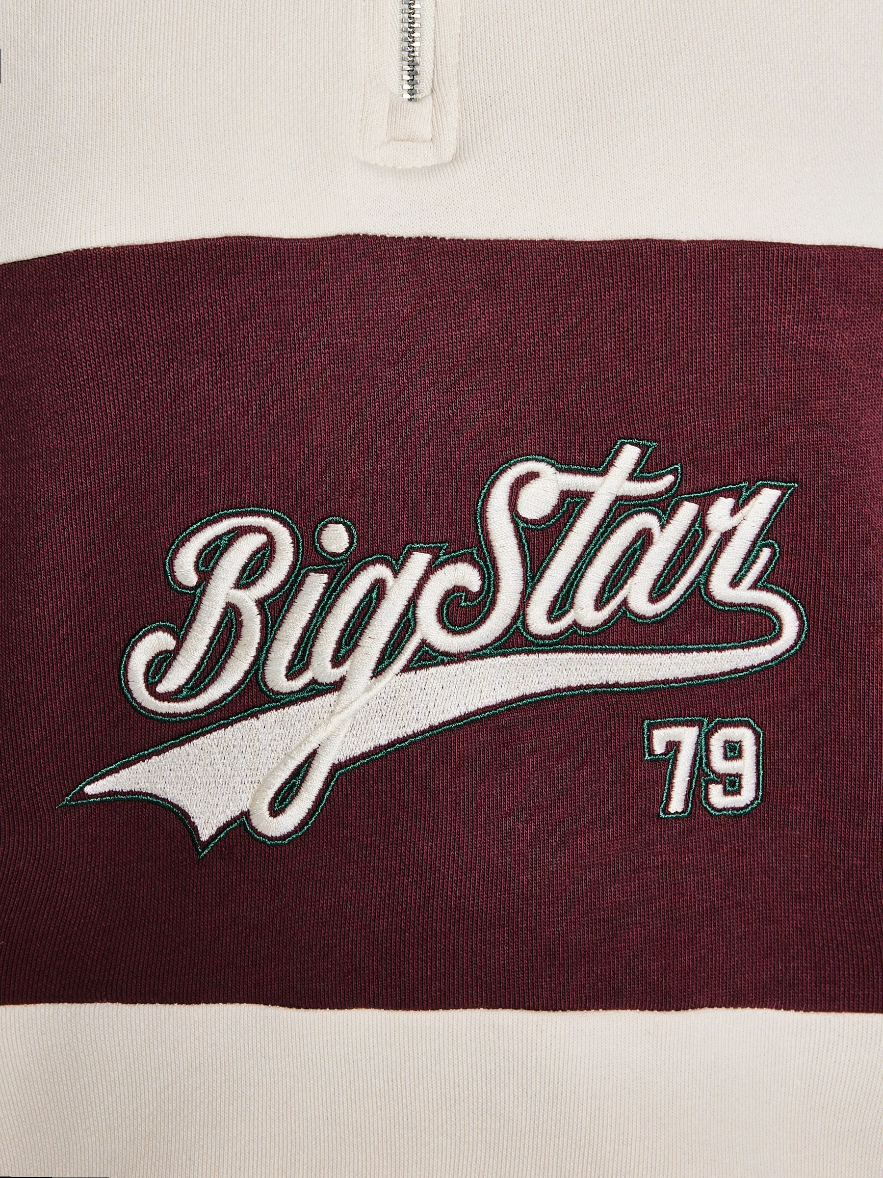 Bluza dziewczęca z krótkim zamkiem kremowa Rossalia 103