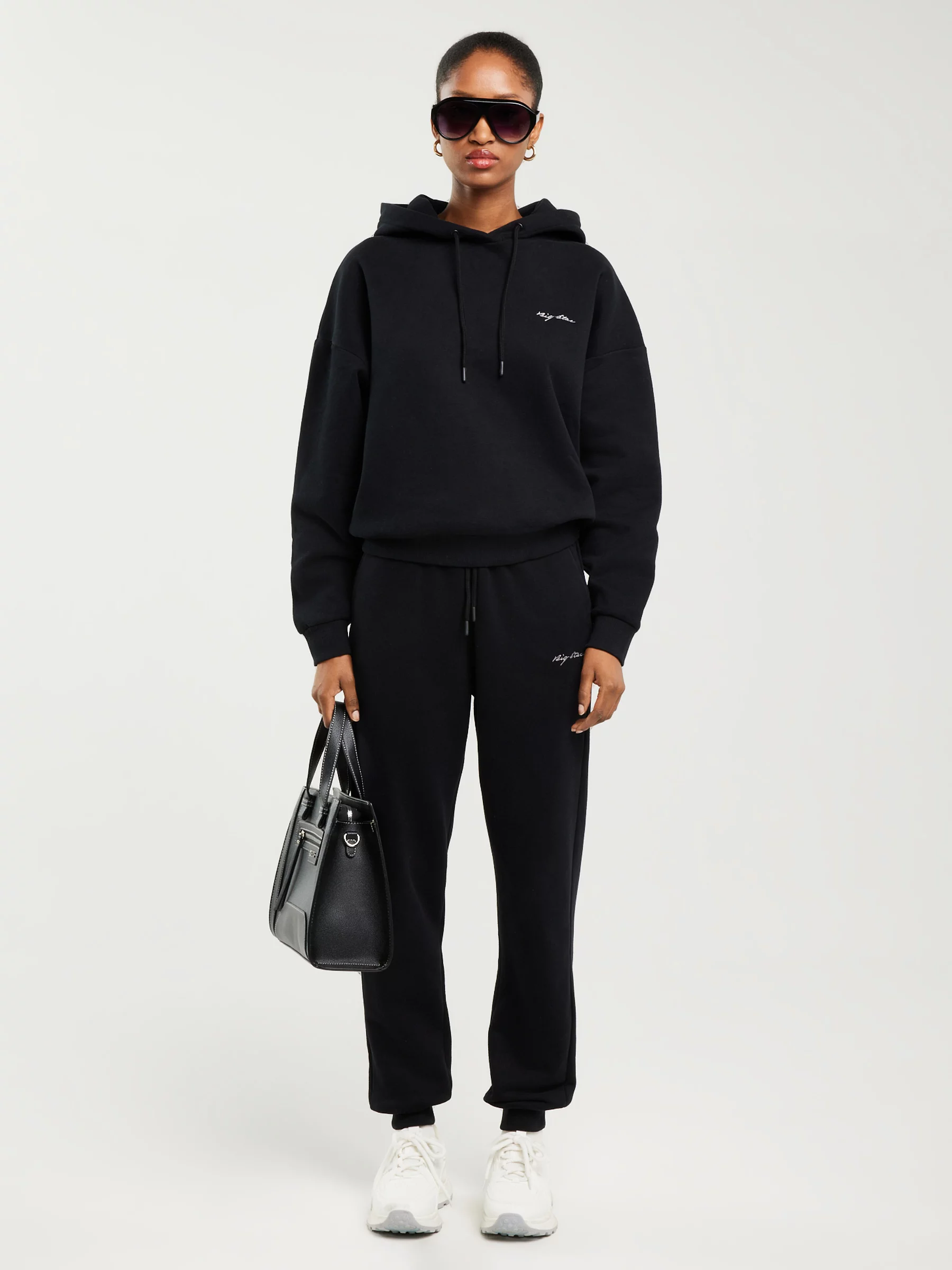 Bluza damska z kapturem czarna Megan 906/ Foxie 906