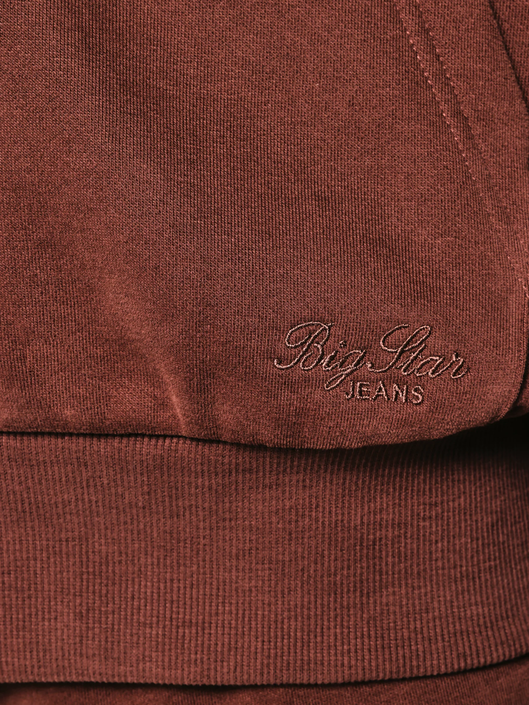 Bluza damska rozpinana z kapturem brązowa Marta 804