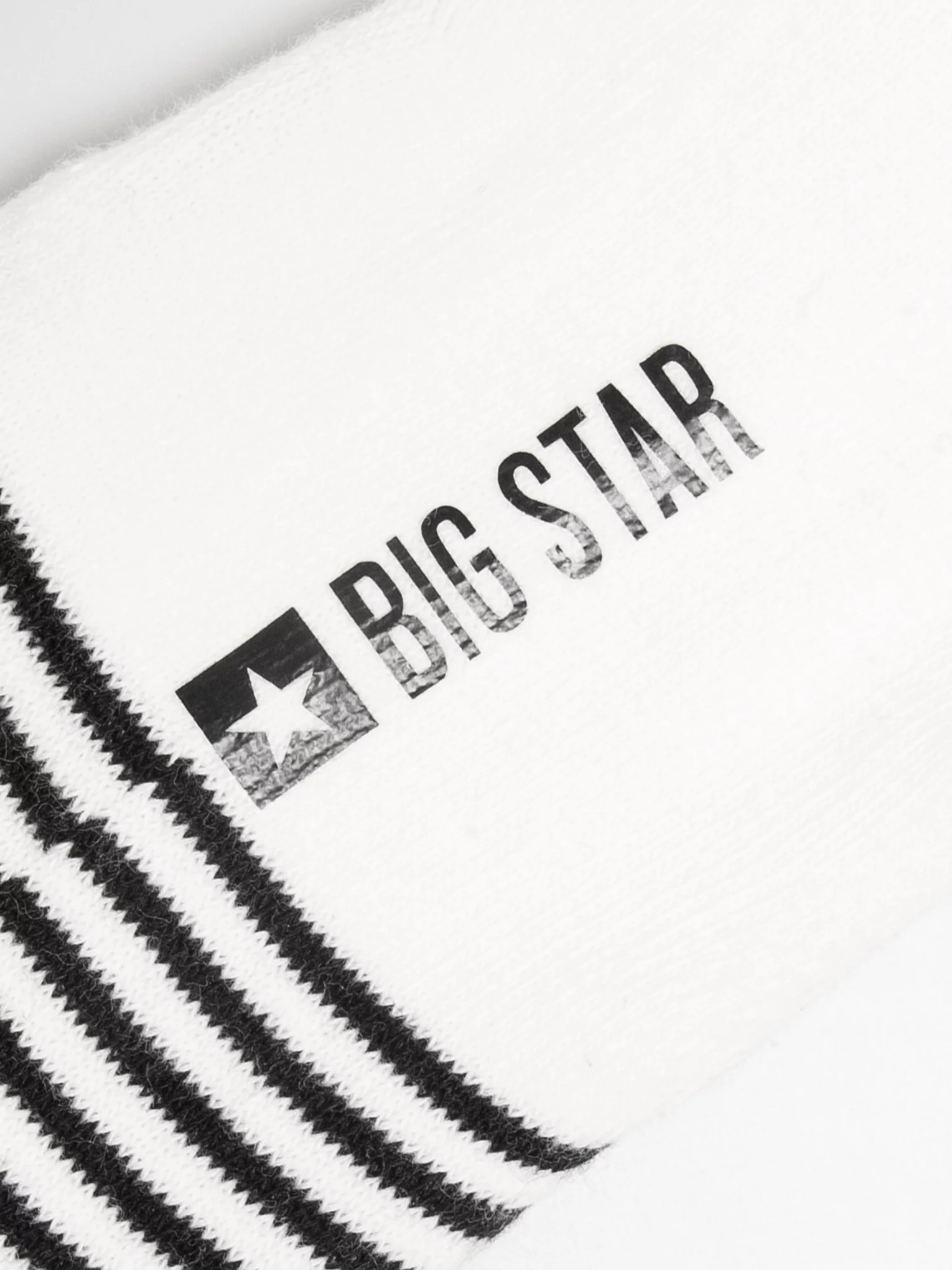 Stopki damskie w paski białe Olga 100