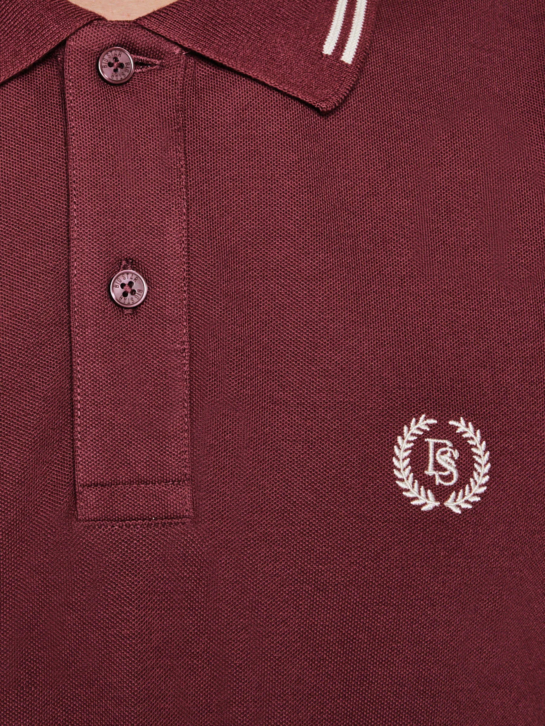 Koszulka męska polo bordowa Poller 604