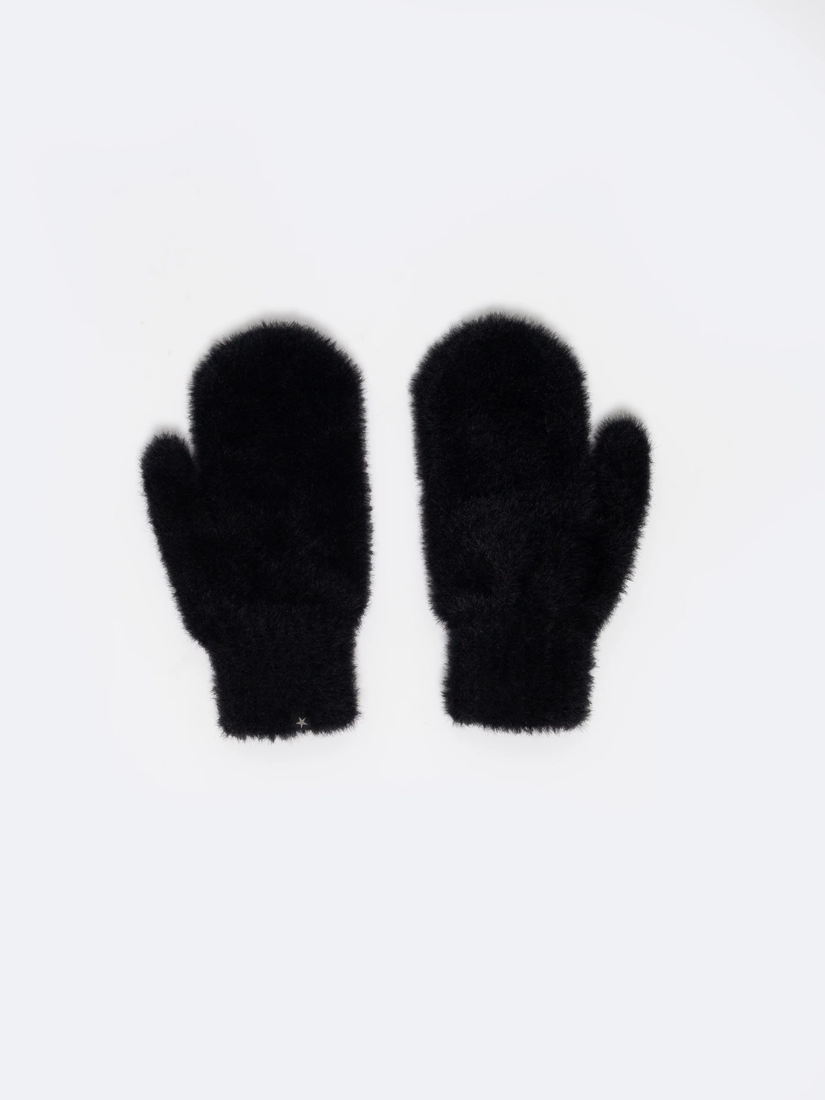 Rękawiczki dziewczęce jednopalczaste czarne Cattia 906