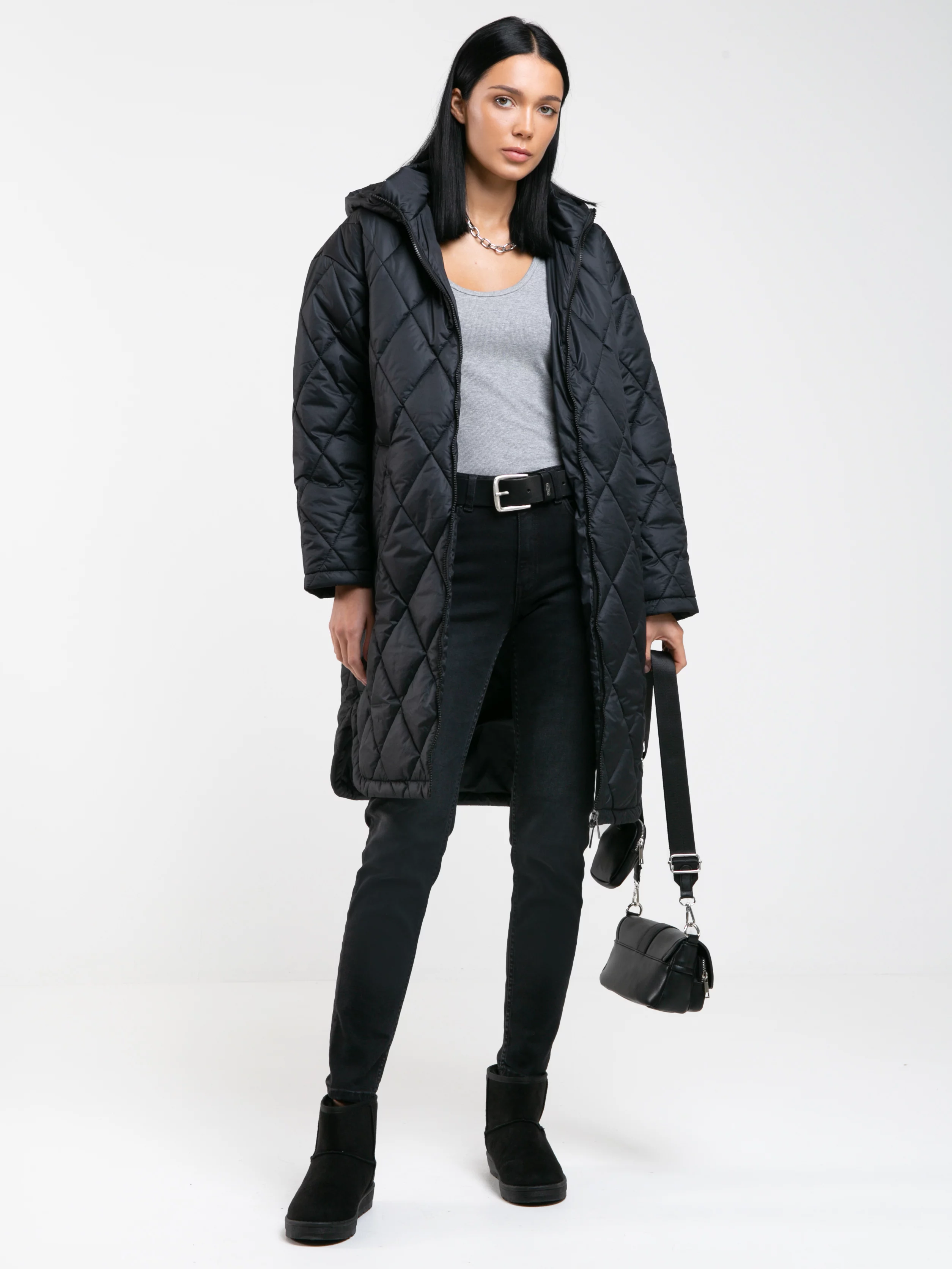 Jeansy damskie ciemnoszare Maila 896