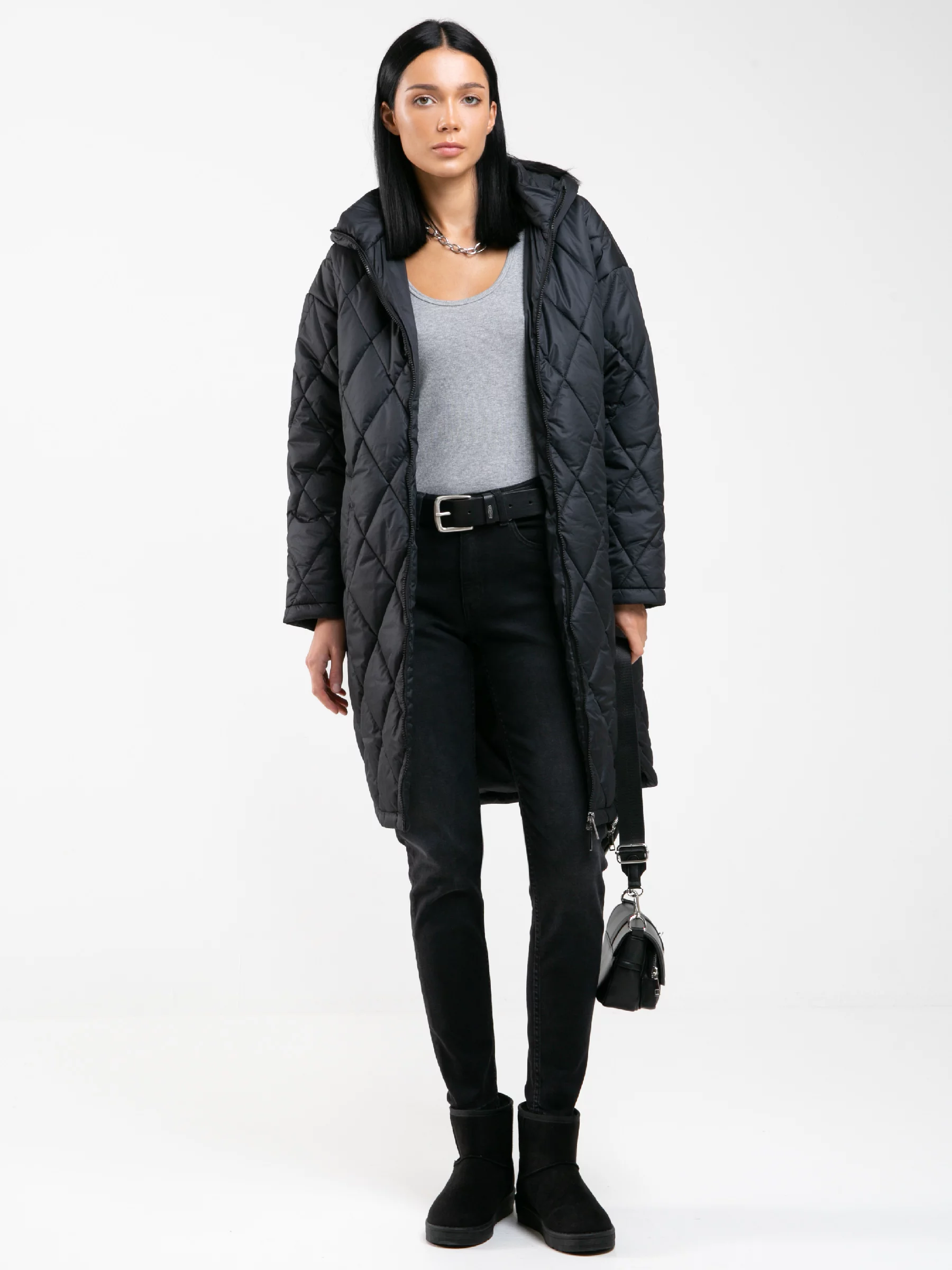 Jeansy damskie ciemnoszare Maila 896