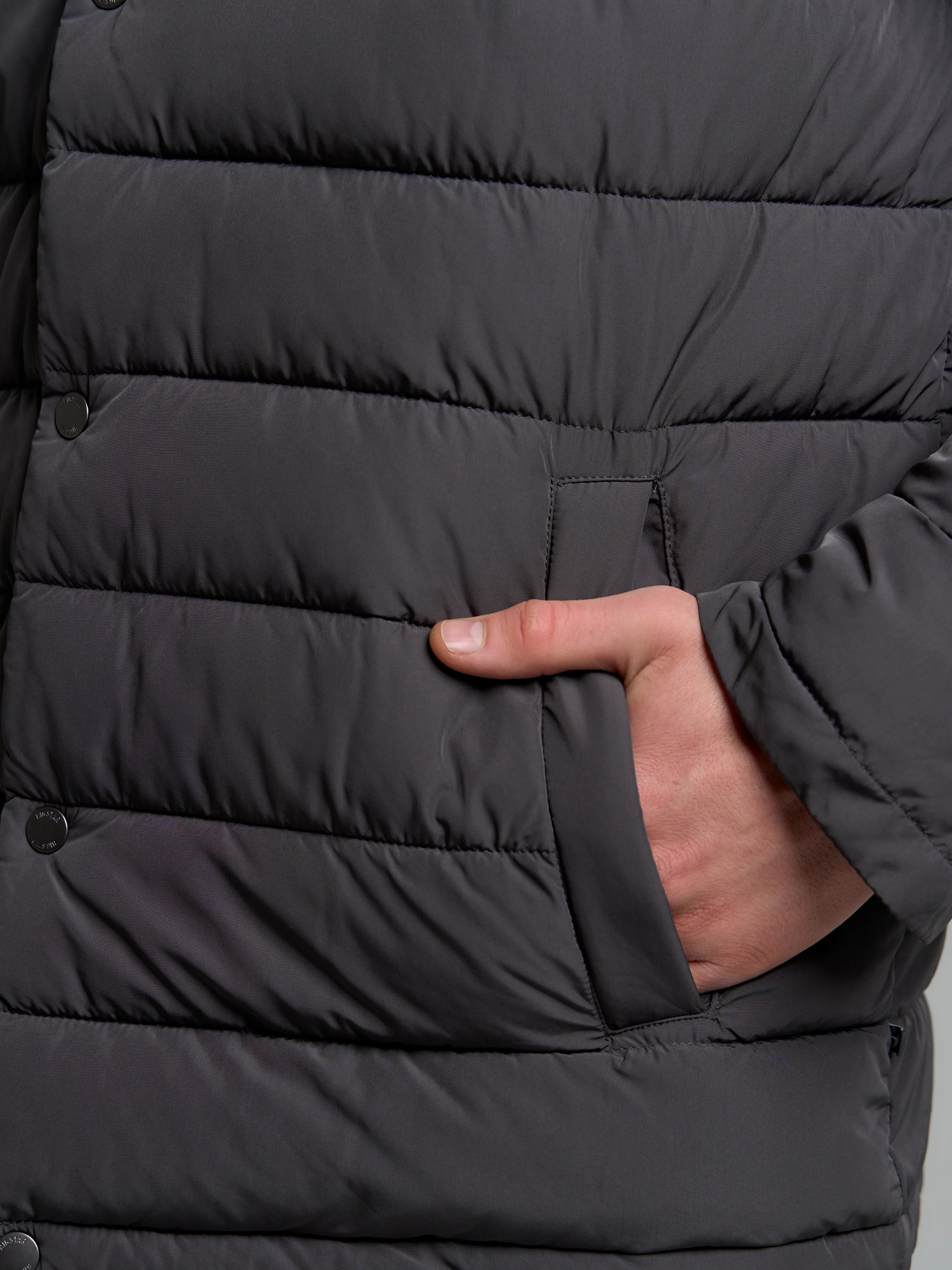 Kurtka męska typu shacket szara Trinis 903