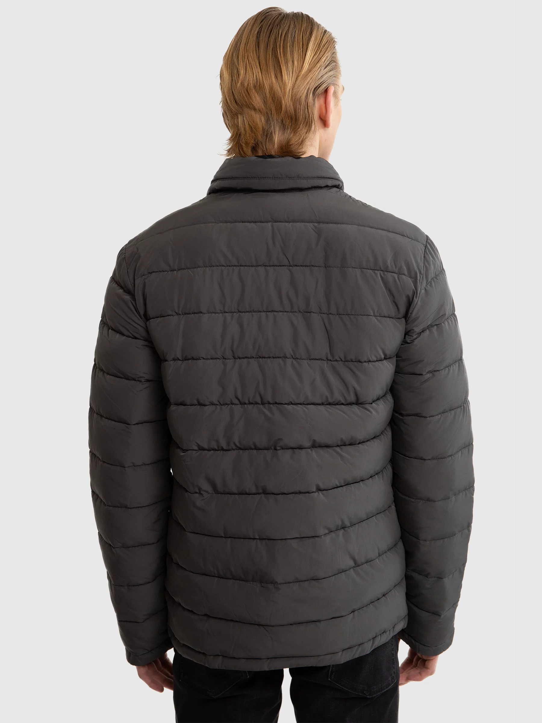 Kurtka męska typu shacket szara Trinis 903