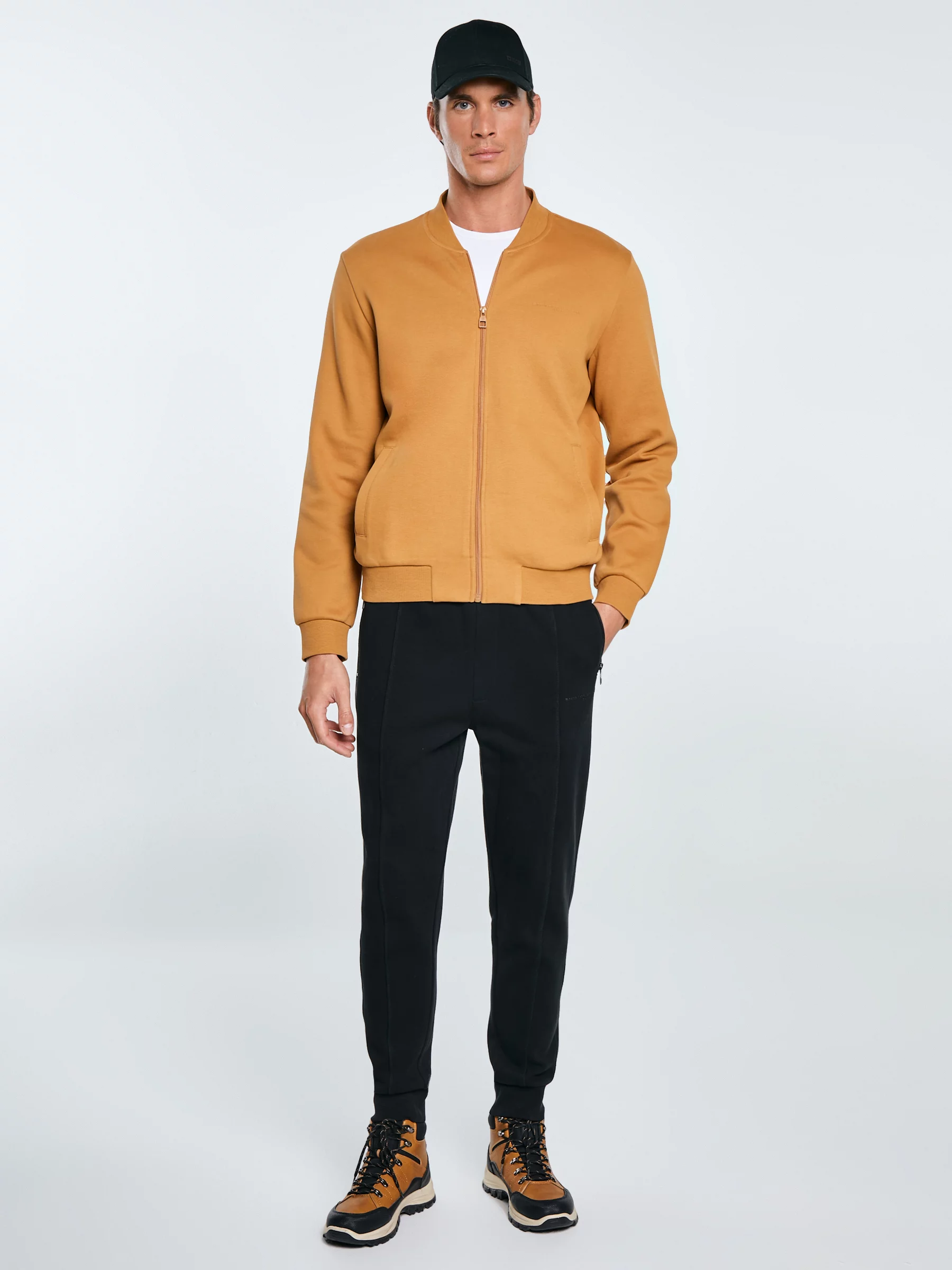 Bluza męska bomber jasnobrązowa Wladorb 803