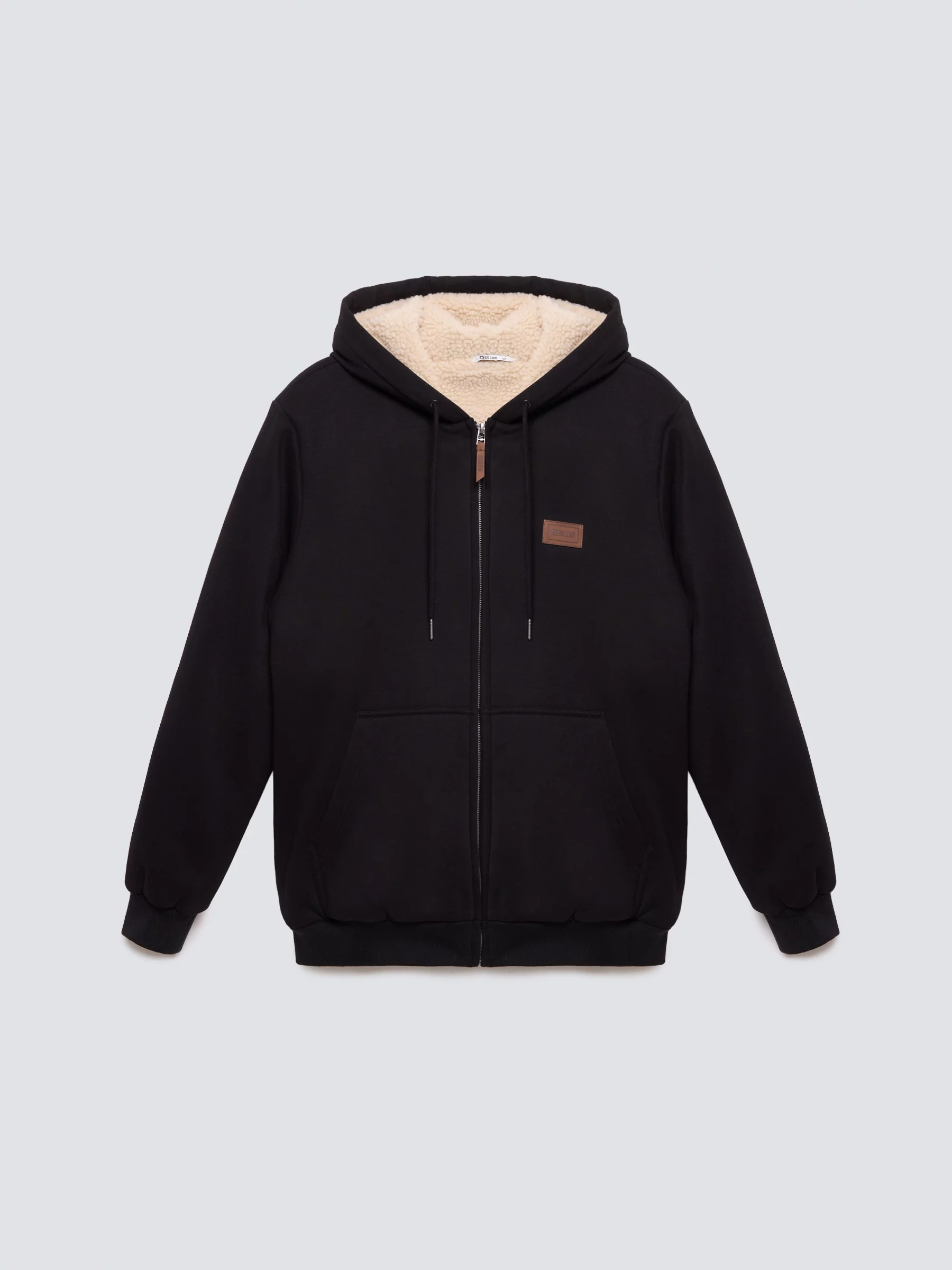 Bluza męska ocieplana barankiem czarna Milar 906