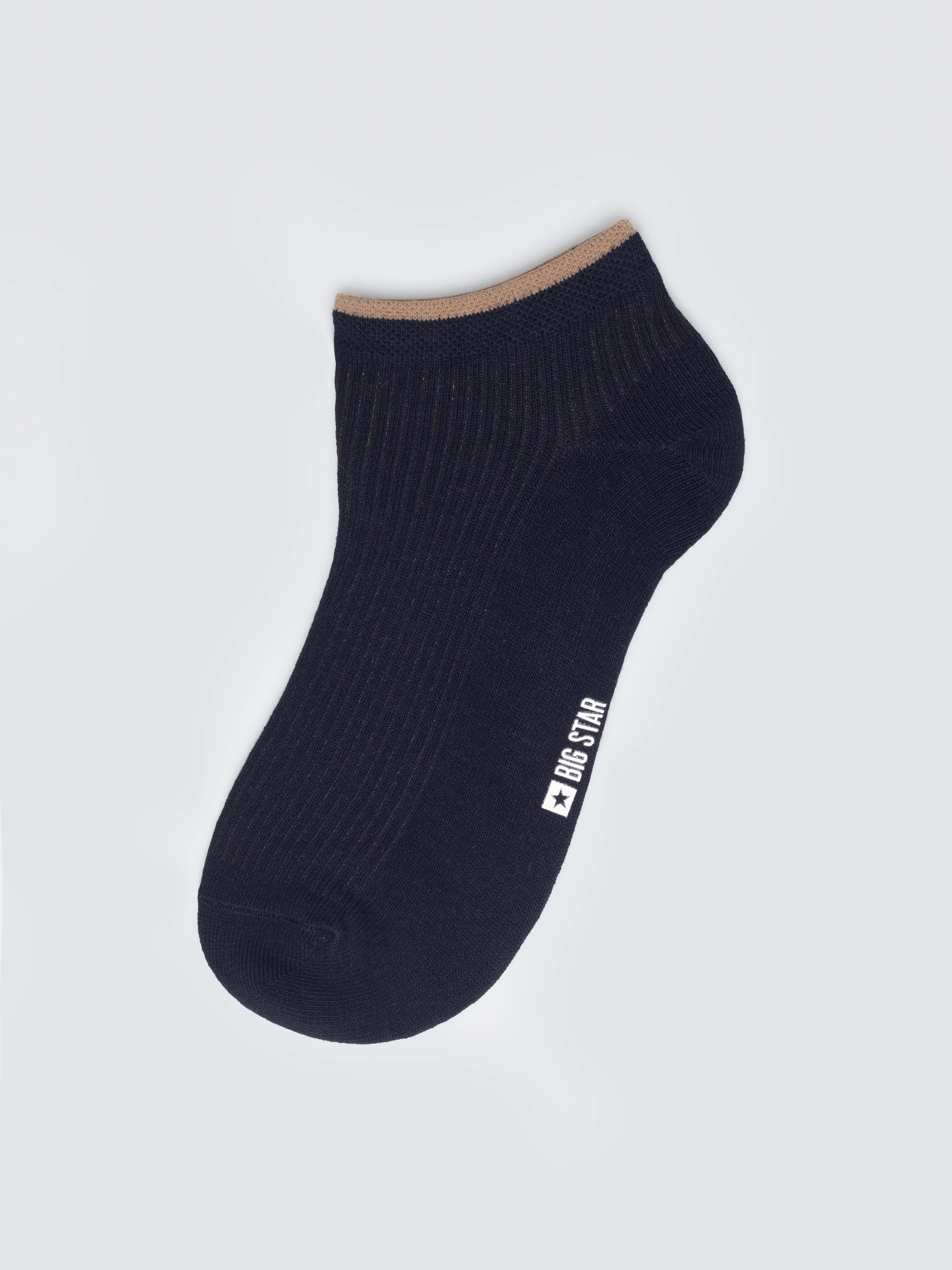 Stopki męskie w prążek granatowe Arnold 403