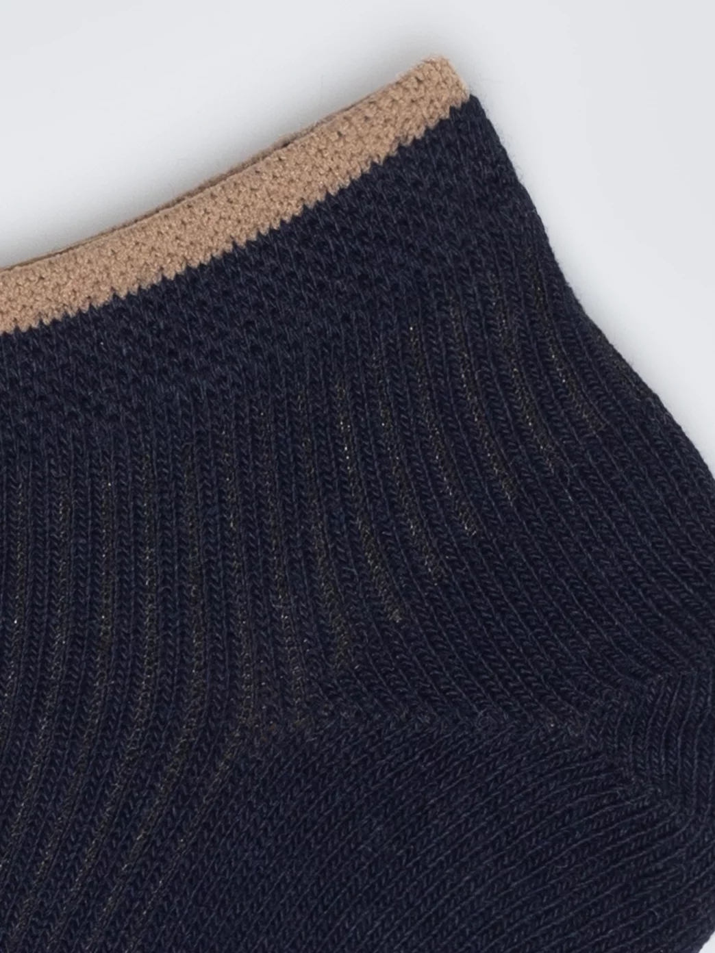 Stopki męskie w prążek granatowe Arnold 403