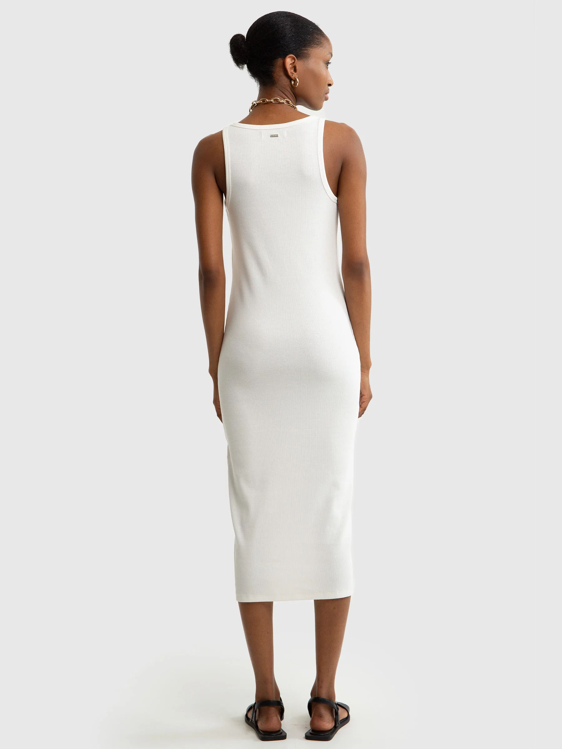 Sukienka damska midi biała Maxinassara 100