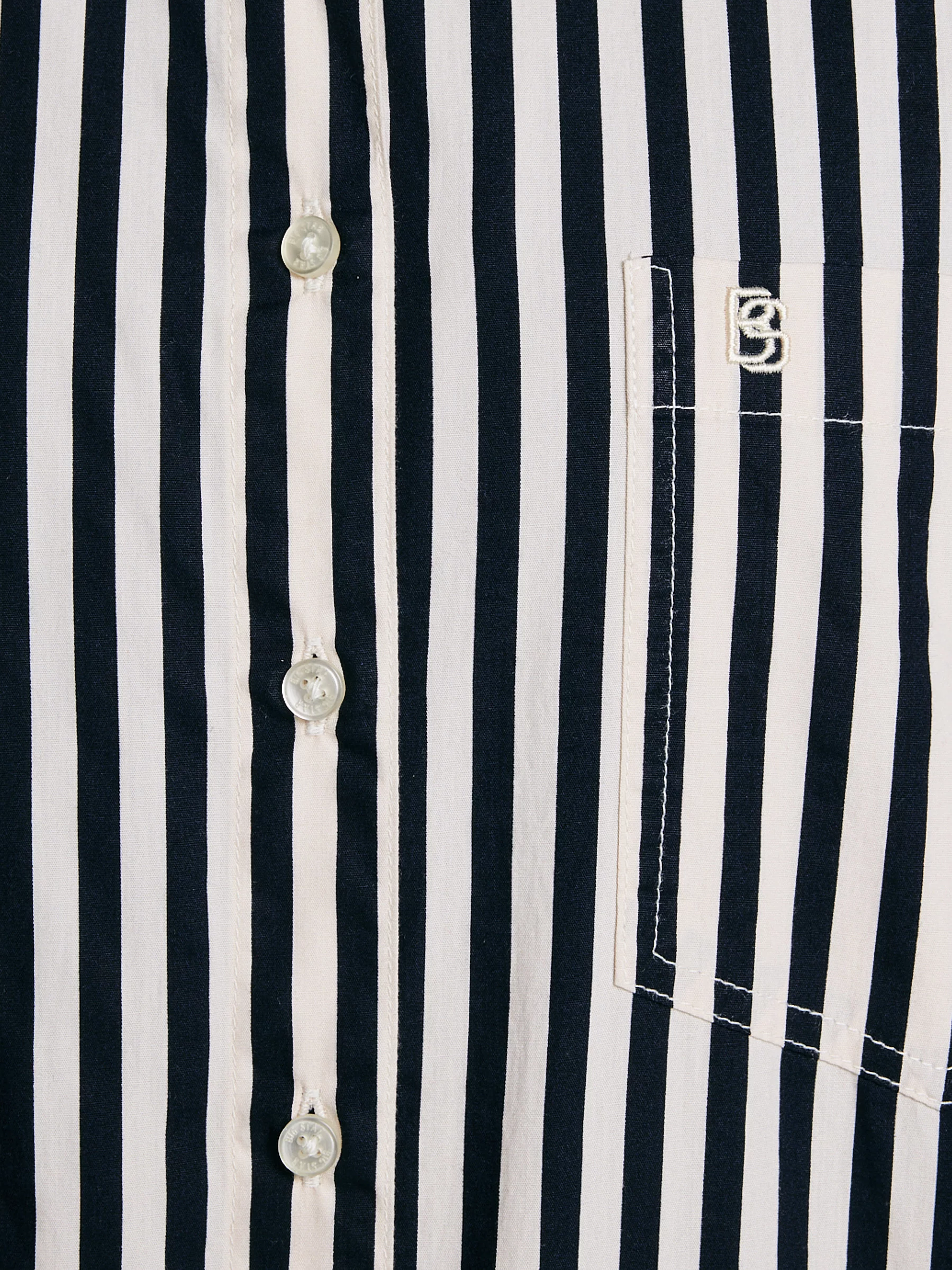 Koszula dziewczęca w paski biało-granatowe Benti 403