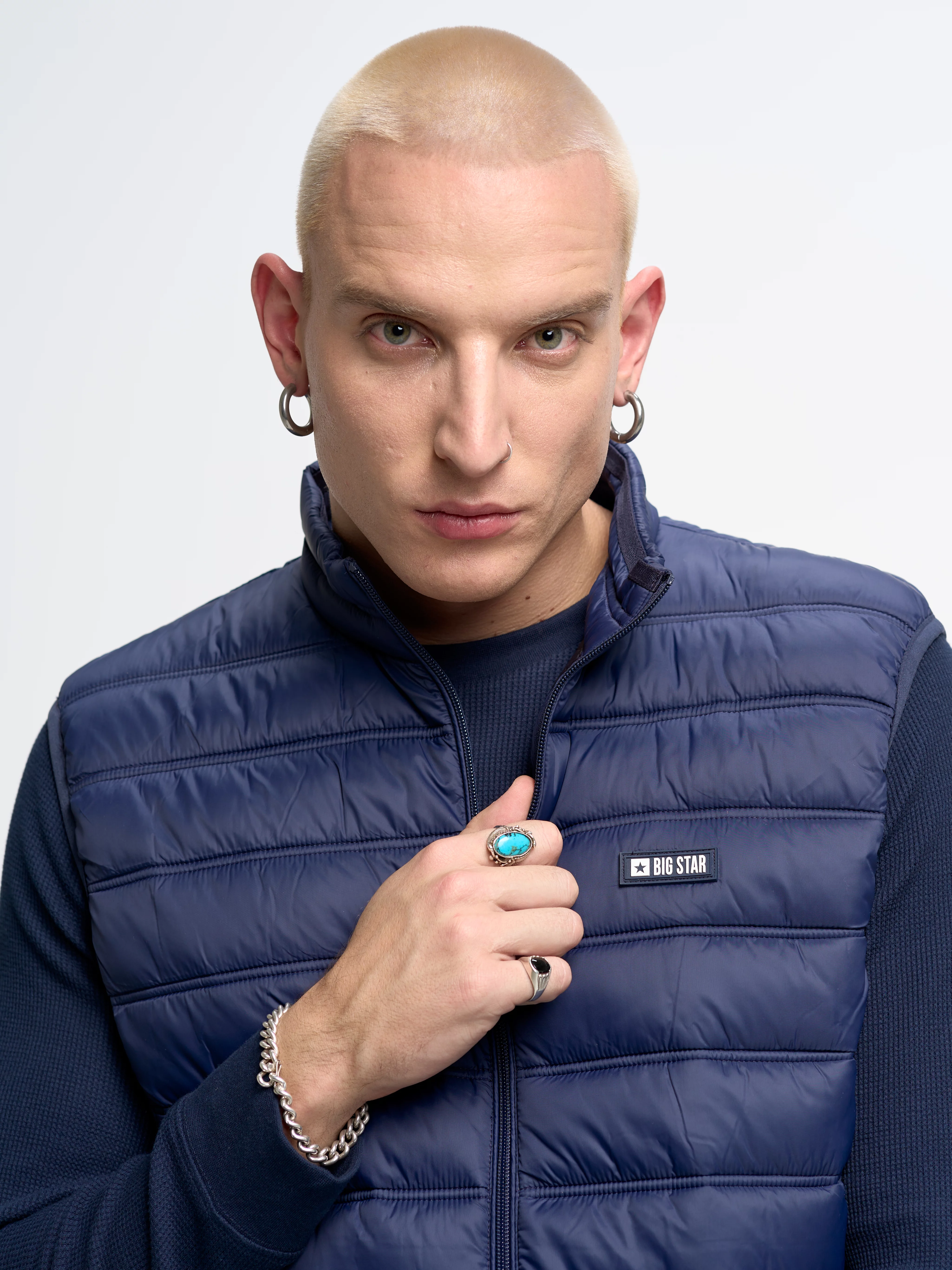 Kamizelka męska pikowana granatowa Jaxoon 403