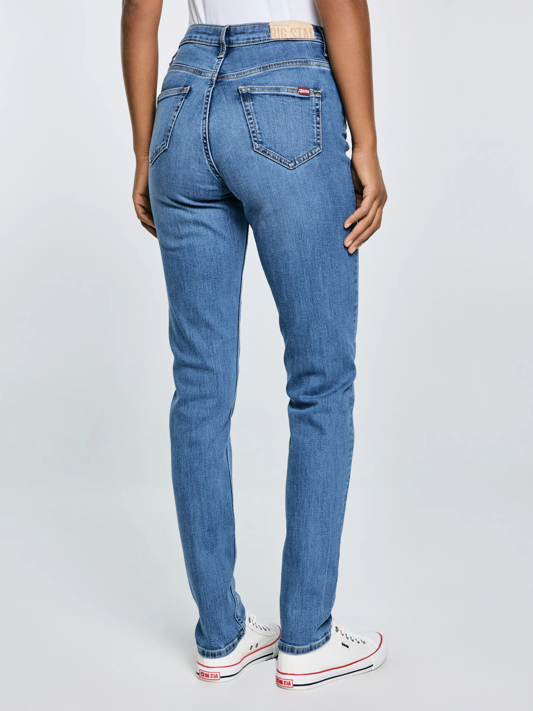 Jeansy damskie z wysokim stanem niebieskie Katrina High Waist 311