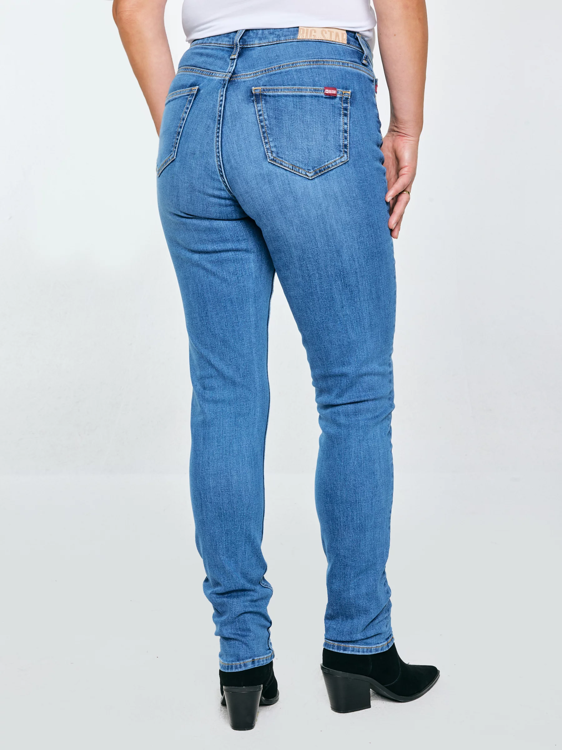 Jeansy damskie z wysokim stanem niebieskie Katrina High Waist 311