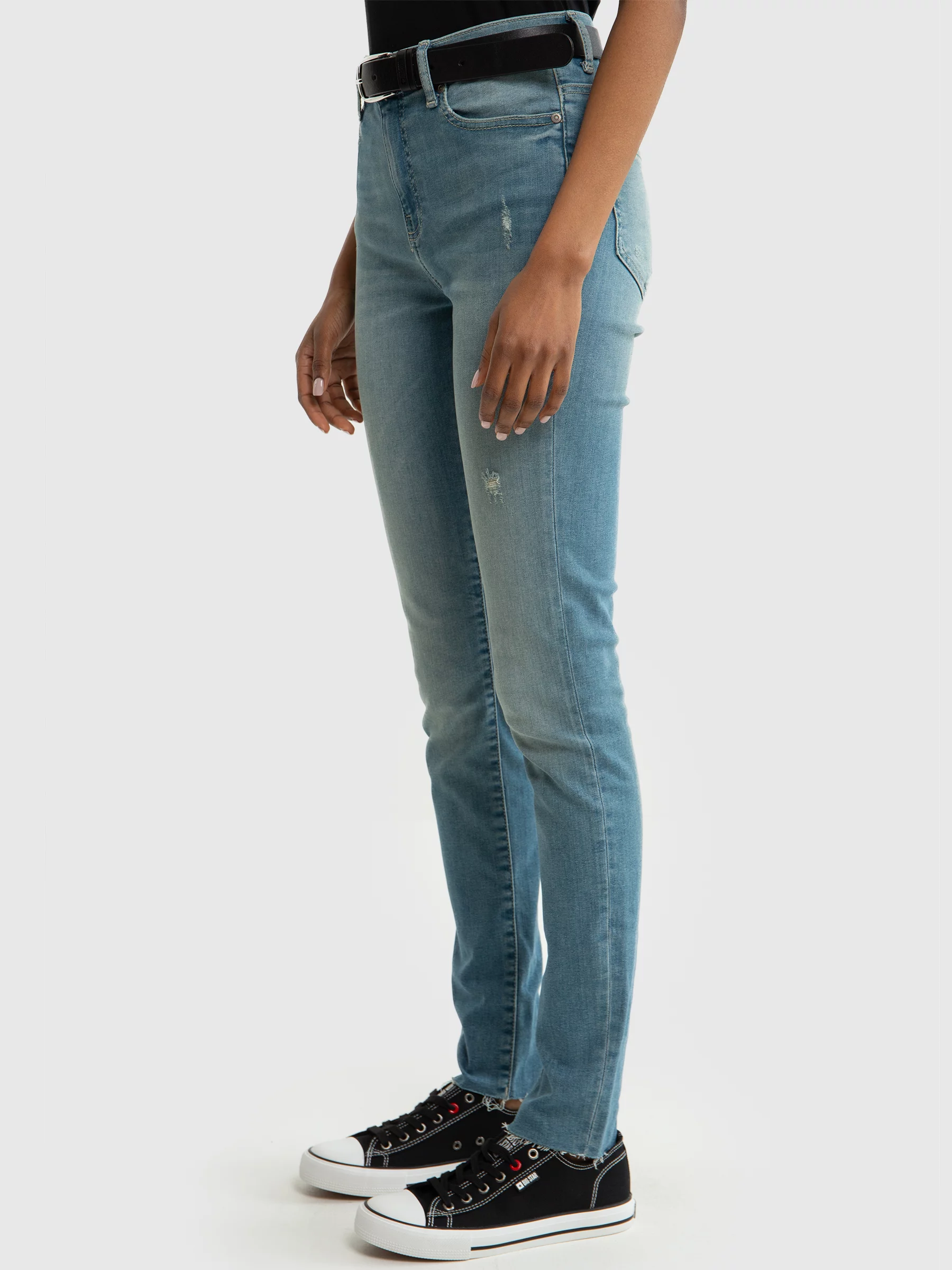 Jeansy damskie skinny niebieskie Adela 172